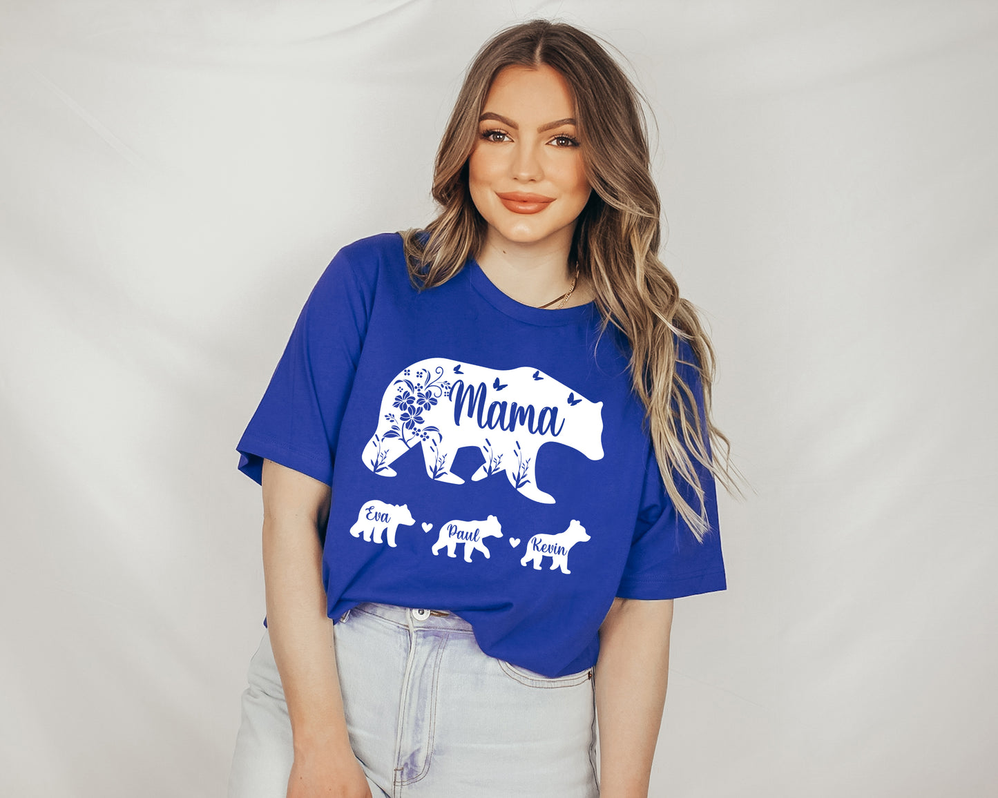 Mama Bear Shirt with Kids Names, Mama Bear Shirt, Custom Mama Bear Shirt-newamarketing
