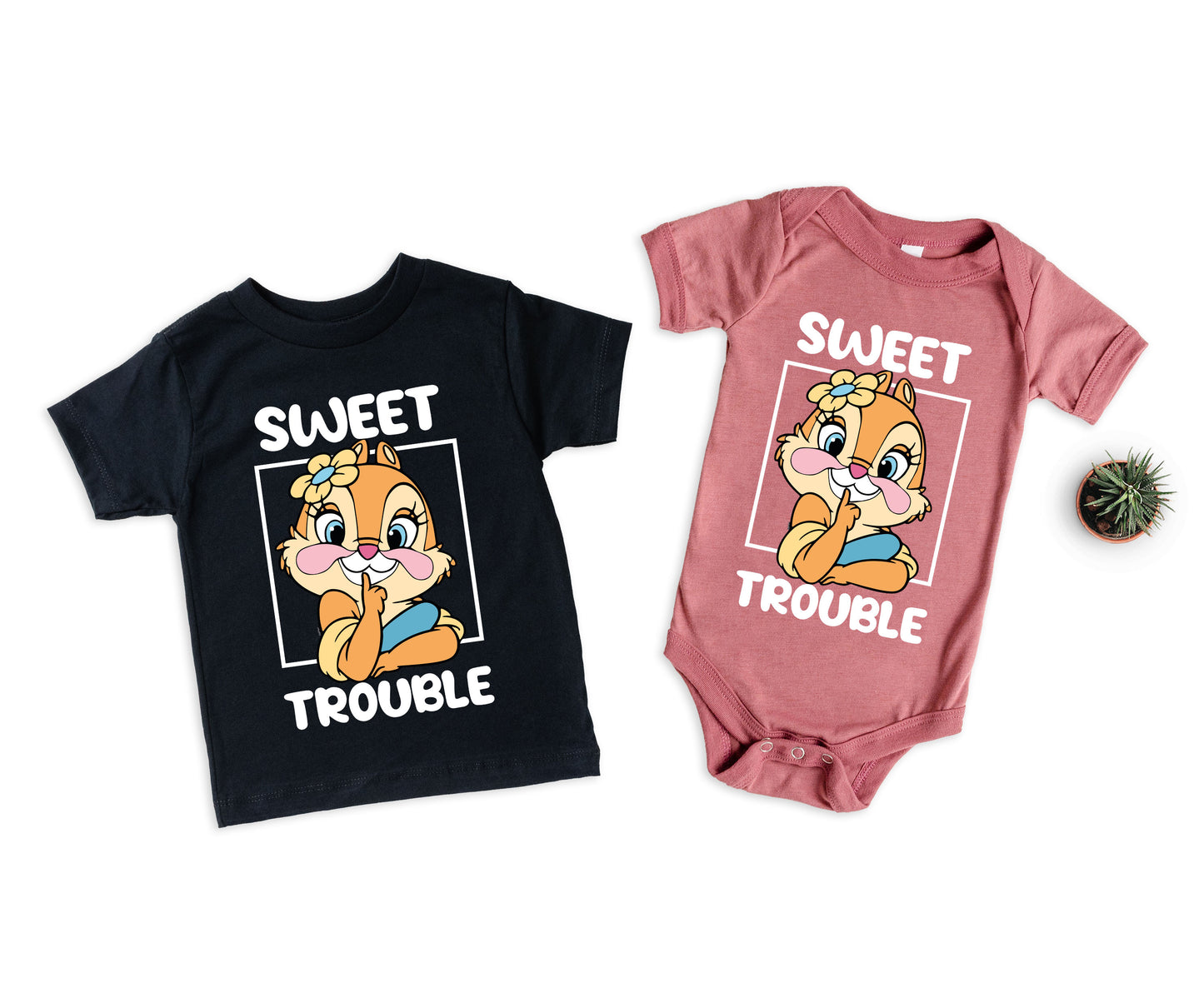 Sweet Trouble Shirts, Double Trouble Shirts, Disney Chip And Dale Shirts-newamarketing