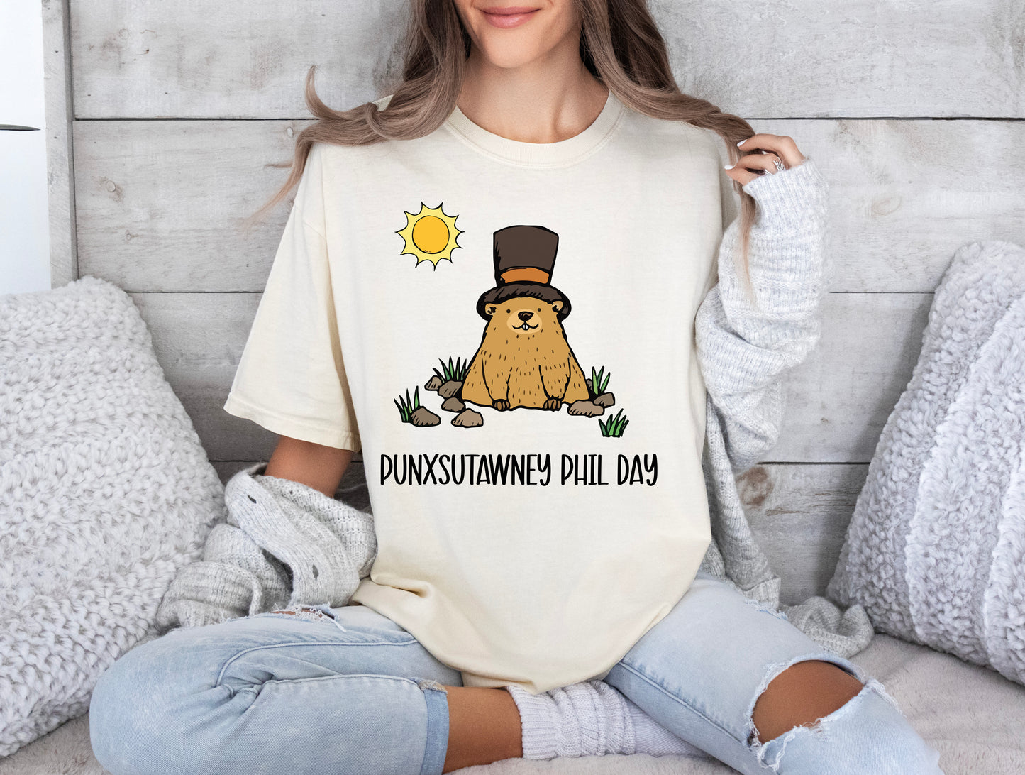 Comfort Color T-Shirts, Punxsutawney Phil Shirt, Groundhog Day Shirts-newamarketing