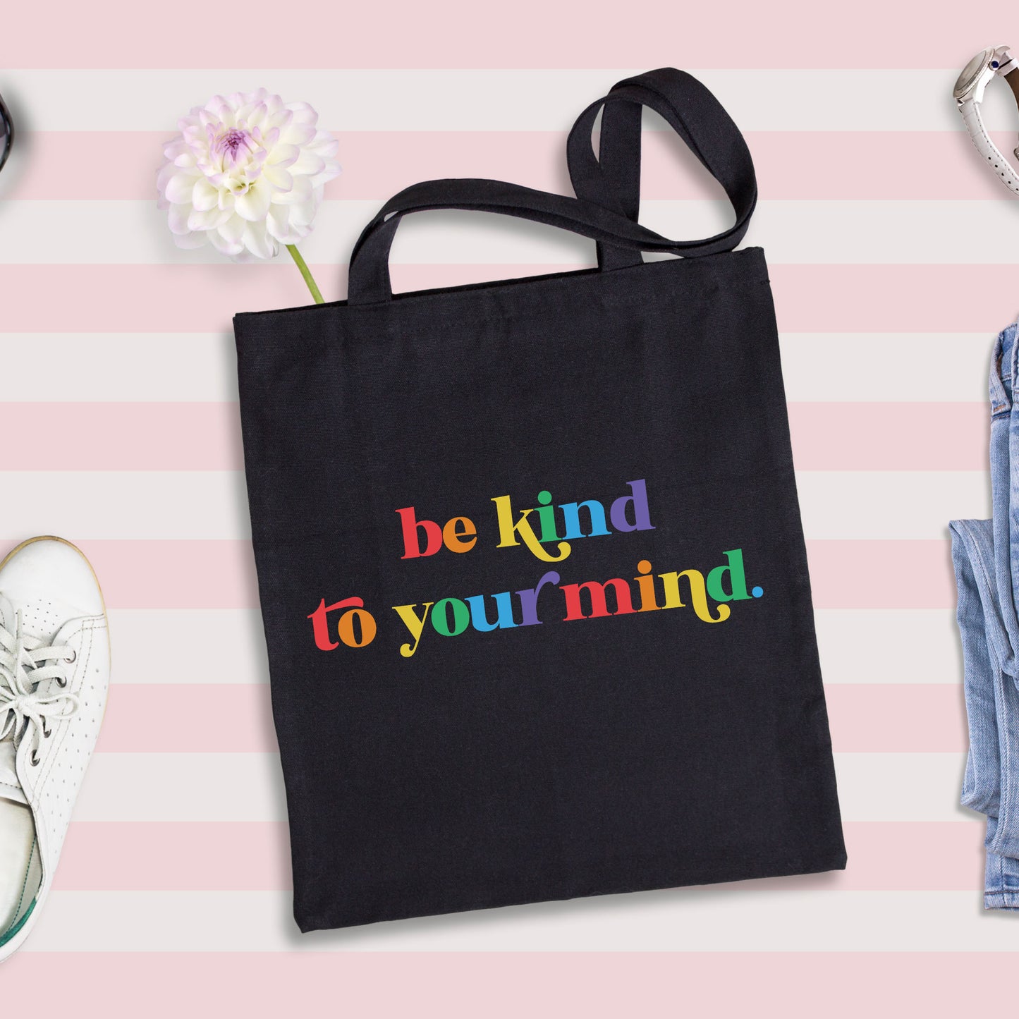 Be Kind To Your Mind Tote Bag, Self Care Gift, Mental Health Tote Bag-newamarketing