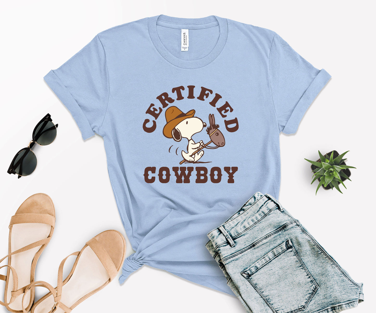 Snoopy Cowboy Shirt, T-Shirt Cowboy, Certified Shirt-newamarketing