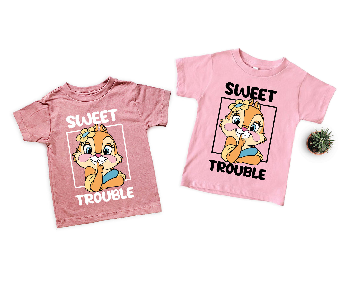 Sweet Trouble Shirts, Double Trouble Shirts, Disney Chip And Dale Shirts-newamarketing