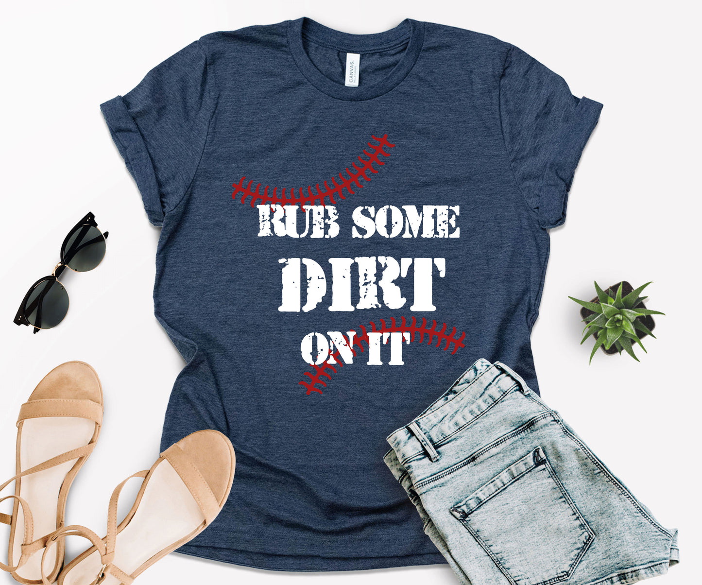 Rub Some Dirt On It Baseball Shirt, Baseball Shirt, Softball Fan Shirt-newamarketig