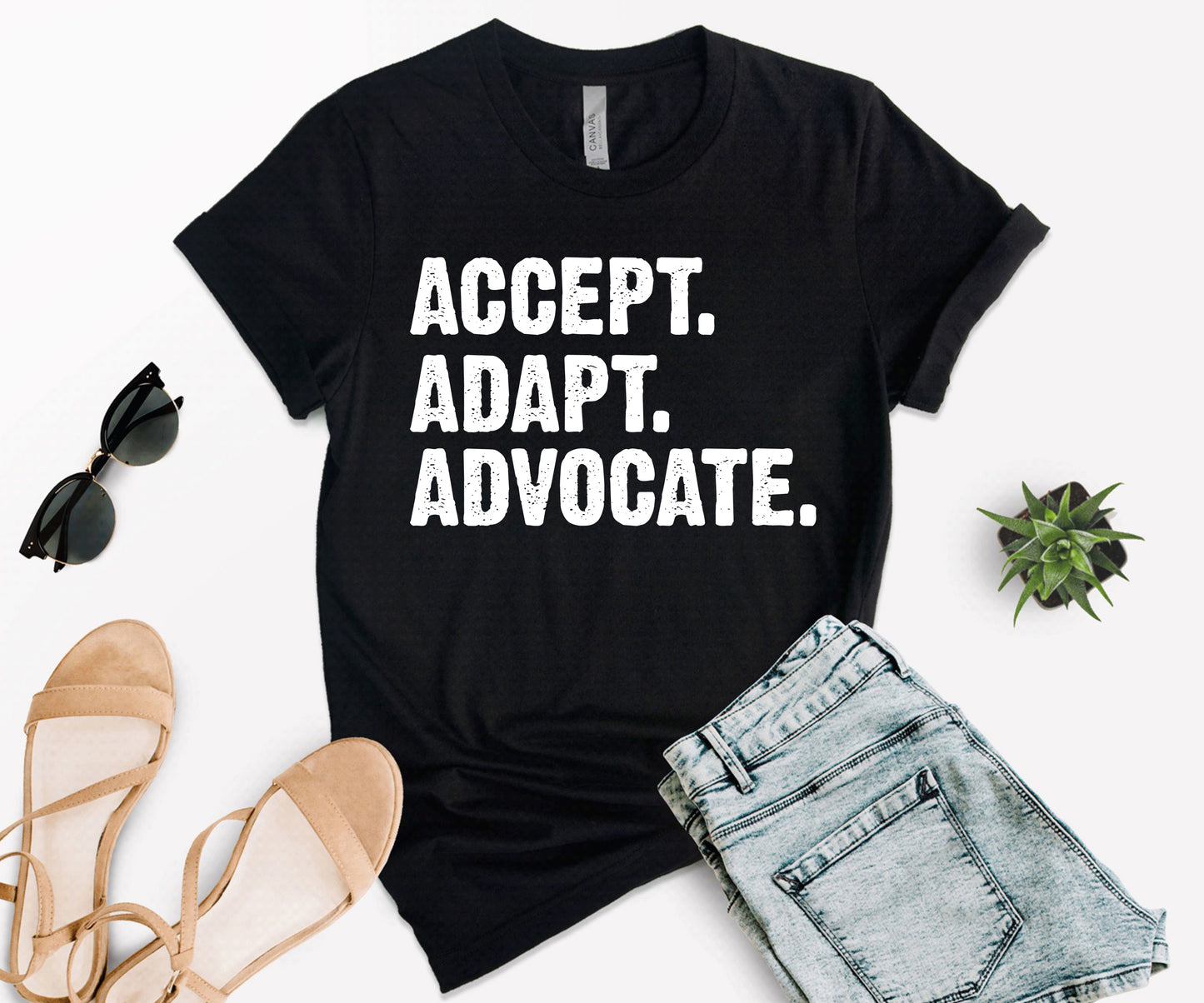Accept Adapt Advocate, Autism Awareness T-Shirt, Autism Mom Shirt-newamarketing