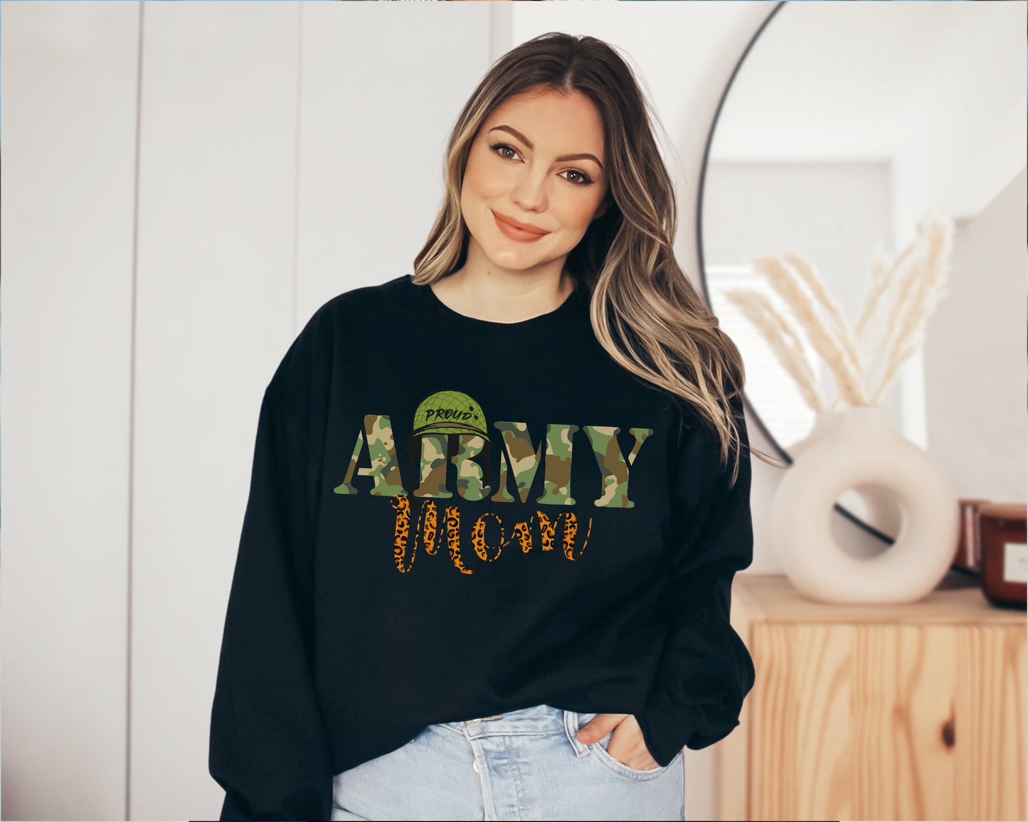 Army Mom Sweatshirt, Gifts For Army Mom, Proud Army Mom Hoodie-newamarketing