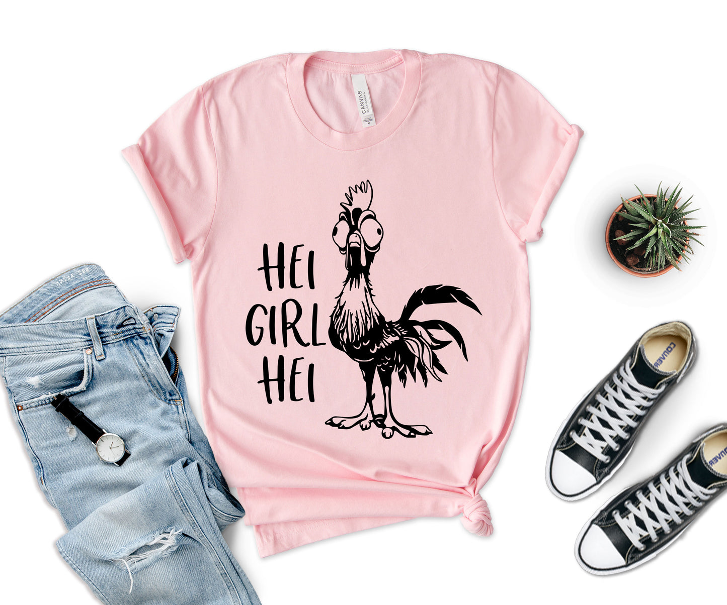 Disney Hei Hei Shirt, Moana Hei Hei Shirt, Hei Hei Chicken T-shirt-newamarketing