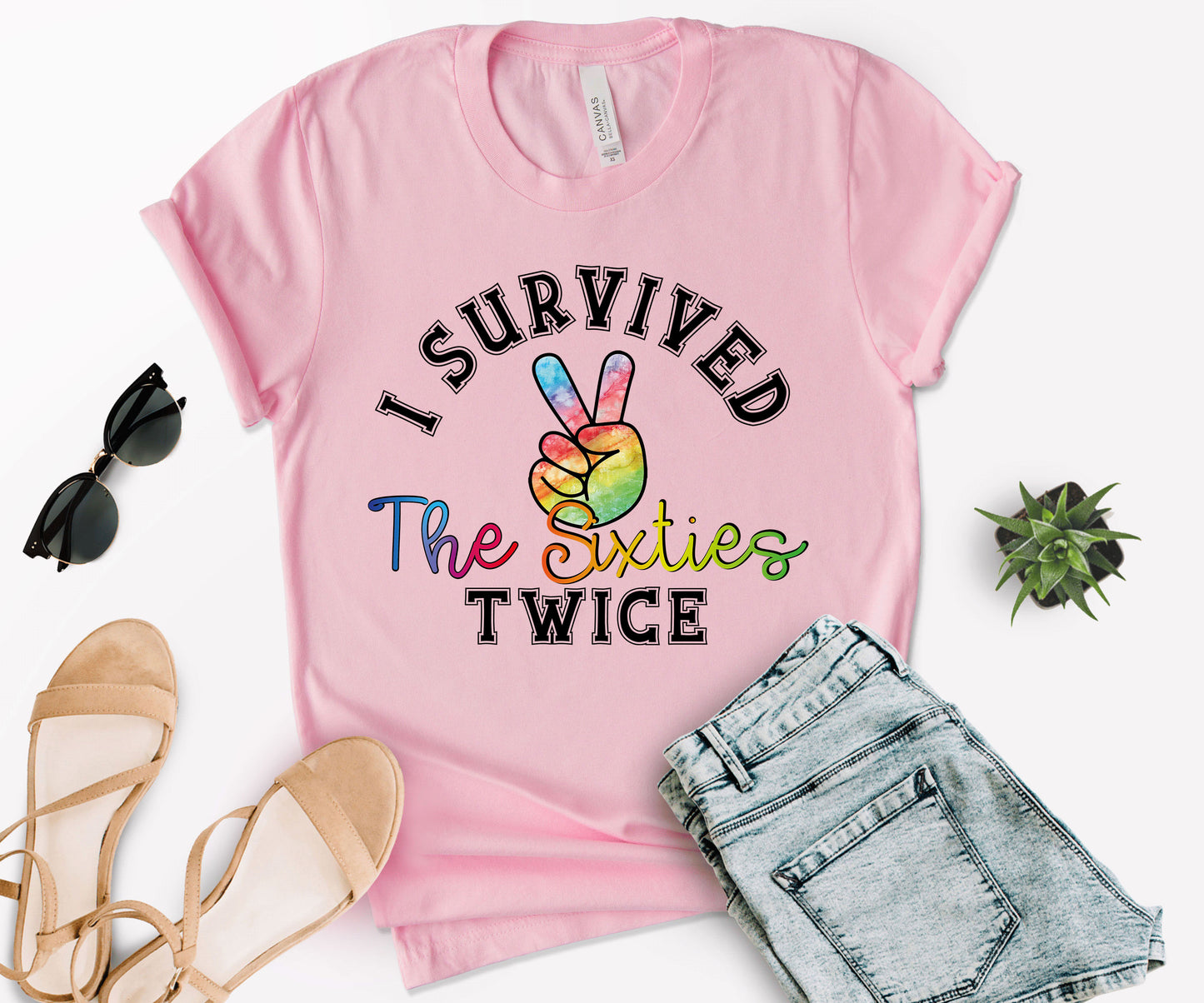 I Survived The 60s Twice T-Shirt, 60th Birthday T-Shirt, Birthday Shirts-newamarketing