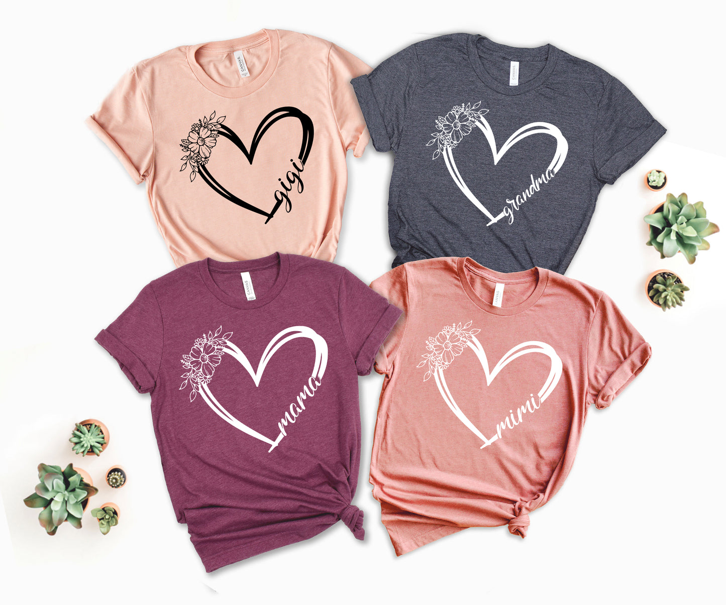 Custom Text Heart Line Shirt, Mom Heart Line Shirt, Personalized Mom Shirt-newamarketing
