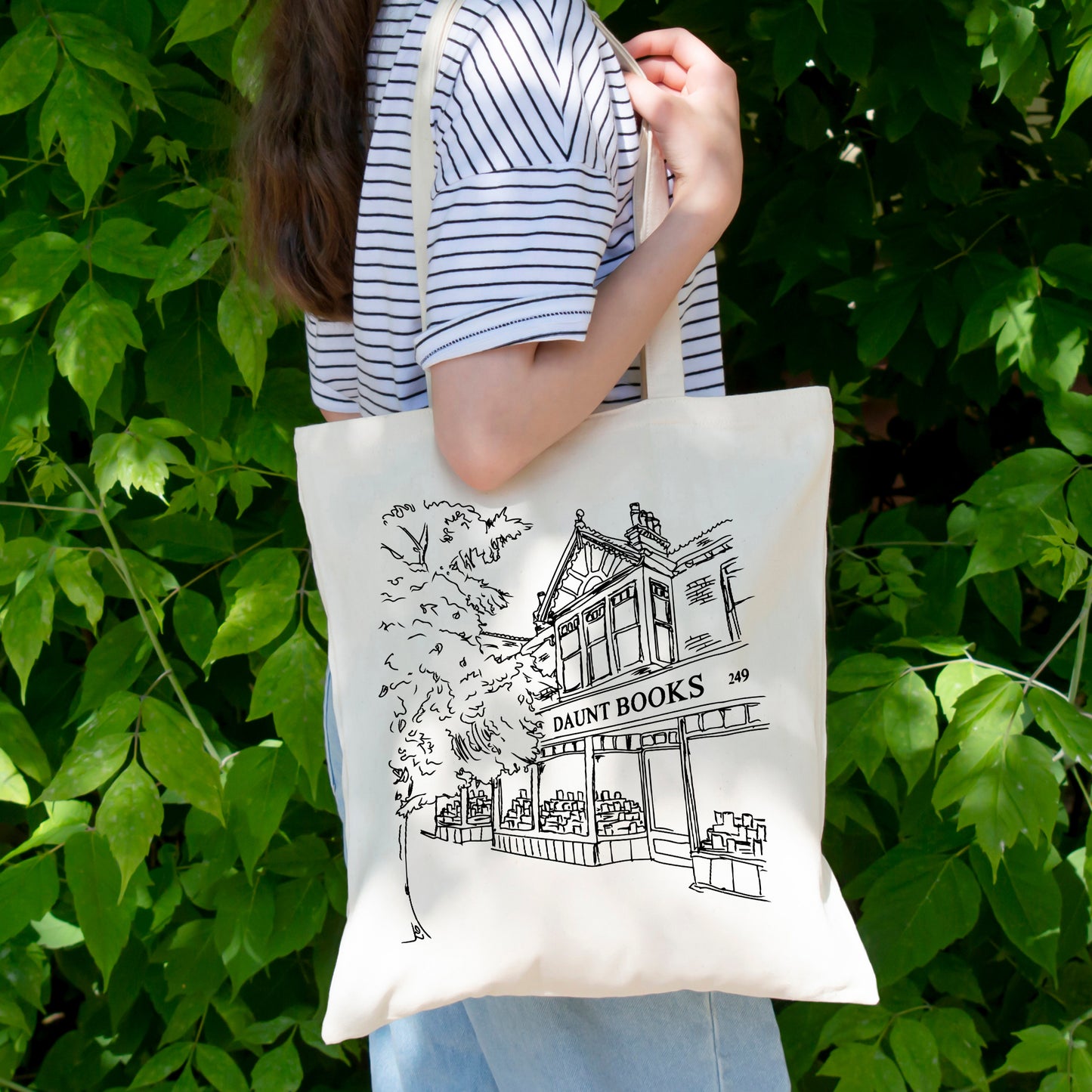 Books Tote Bag, Daunt Books Tote Bag, Tote Bags for Book Lovers-newamarketing