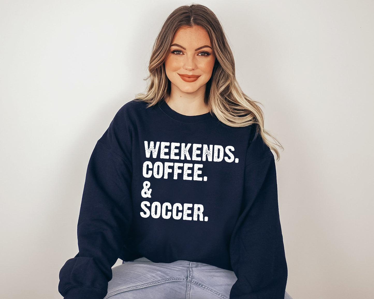 Weekends Coffee Soccer, Weekend Sweater, Soccer Sweater, Coffee Sweater, Mothers Day Gift-newamarketing