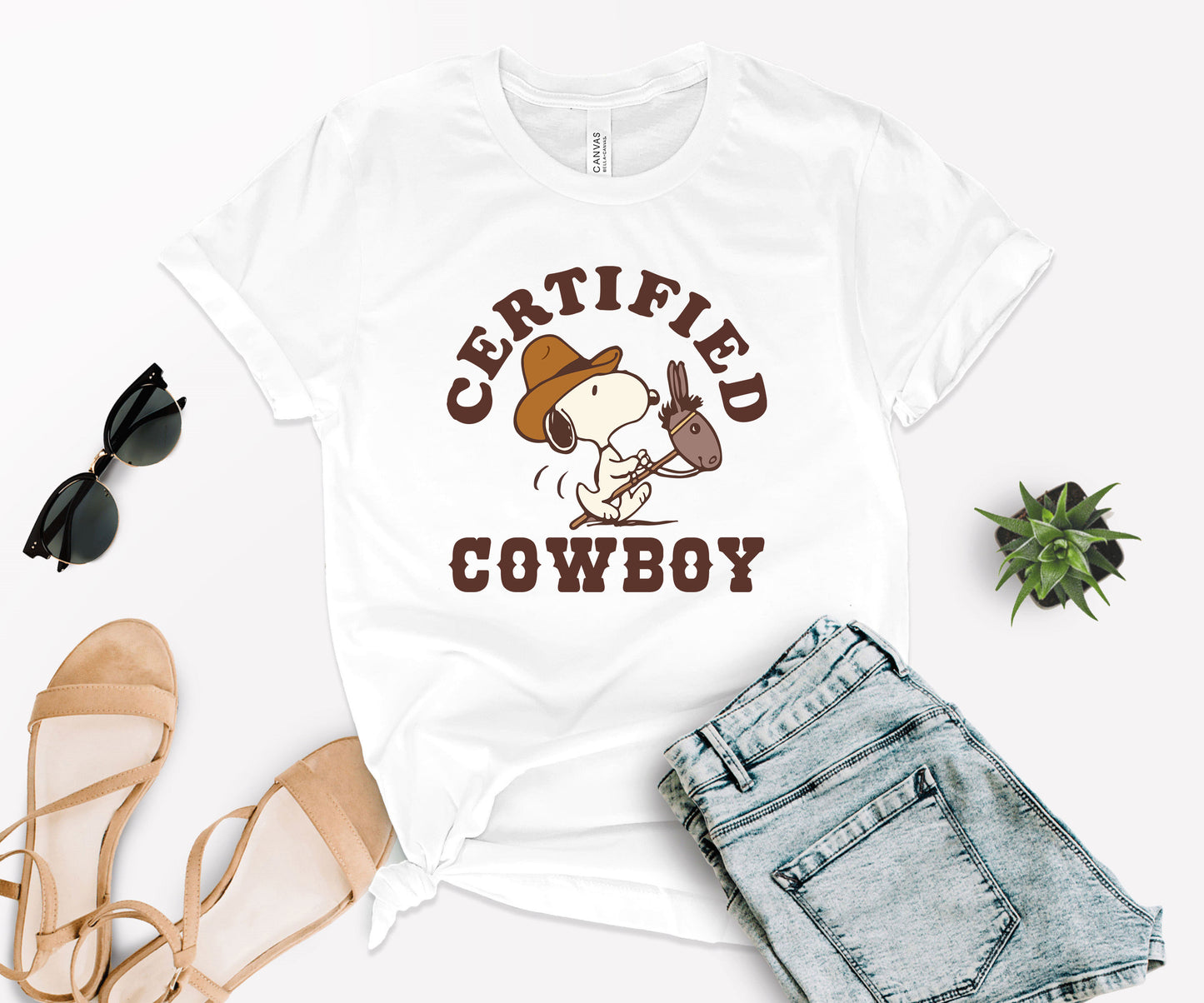 Snoopy Cowboy Shirt, T-Shirt Cowboy, Certified Shirt-newamarketing
