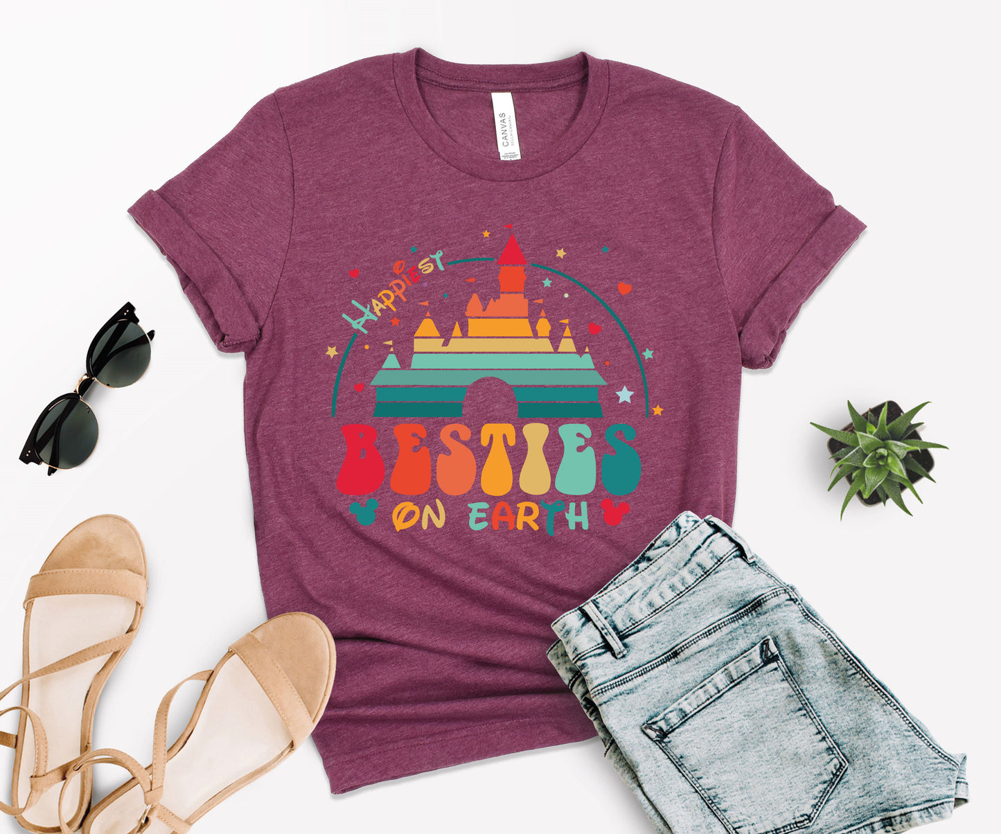 Happiest Besties on Earth Shirt, Happiest Tee on Earth, Besties Shirt-newamarketing