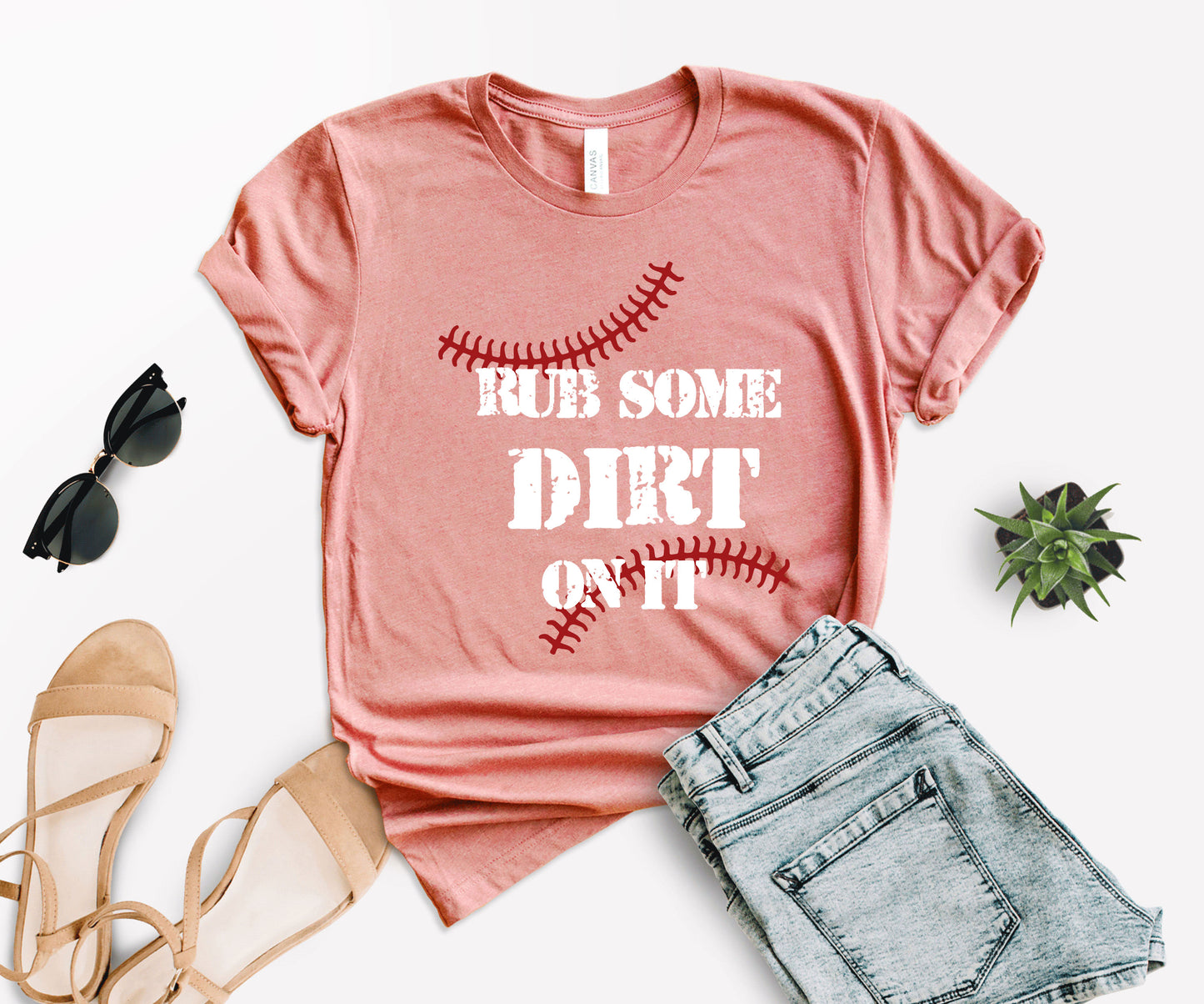 Rub Some Dirt On It Baseball Shirt, Baseball Shirt, Softball Fan Shirt-newamarketig