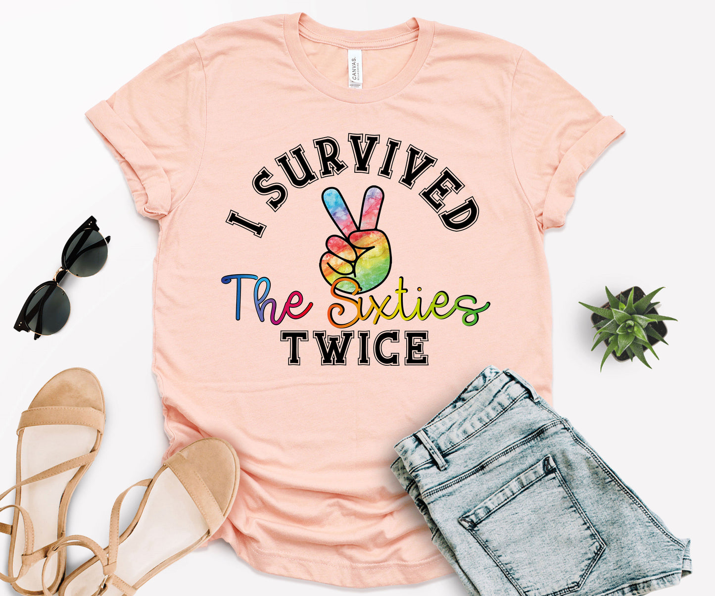 I Survived The 60s Twice T-Shirt, 60th Birthday T-Shirt, Birthday Shirts-newamarketing