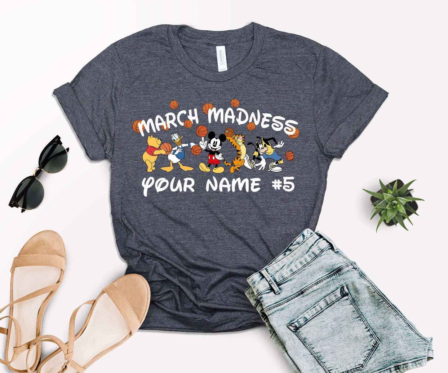 Custom March Madness T-Shirt, Mickey Mouse Basketball Shirt, Shirt Madness-newamarketing