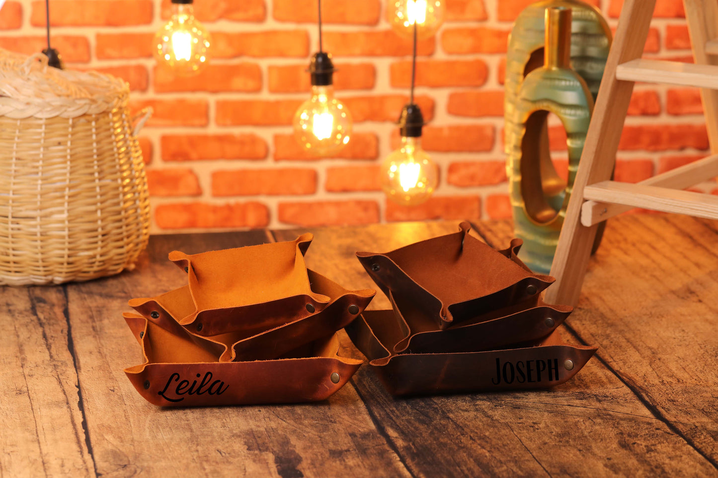 Leather Desk Tray, Leather Valet Tray, Custom Leather Tray-newamarketing