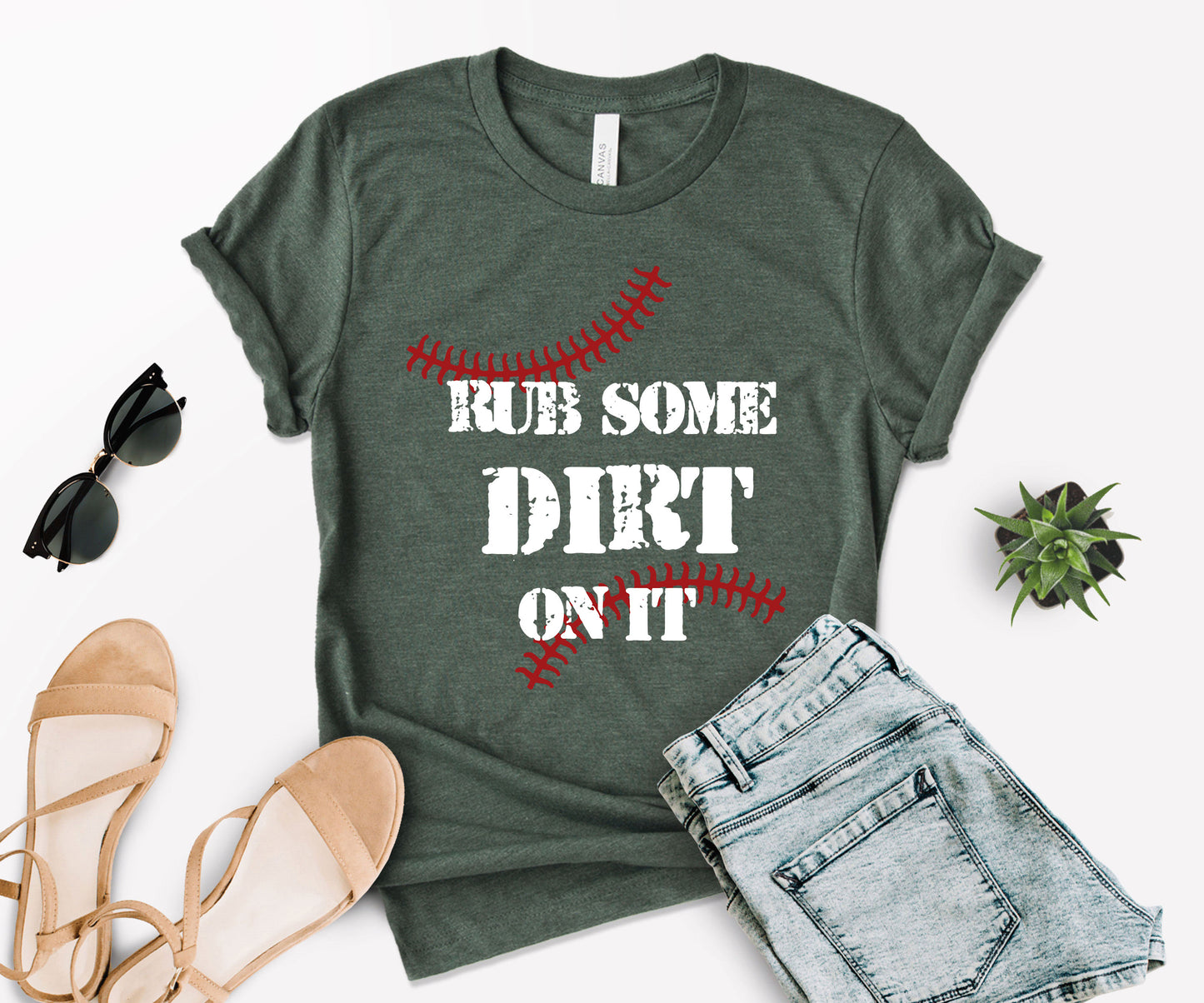 Rub Some Dirt On It Baseball Shirt, Baseball Shirt, Softball Fan Shirt-newamarketig