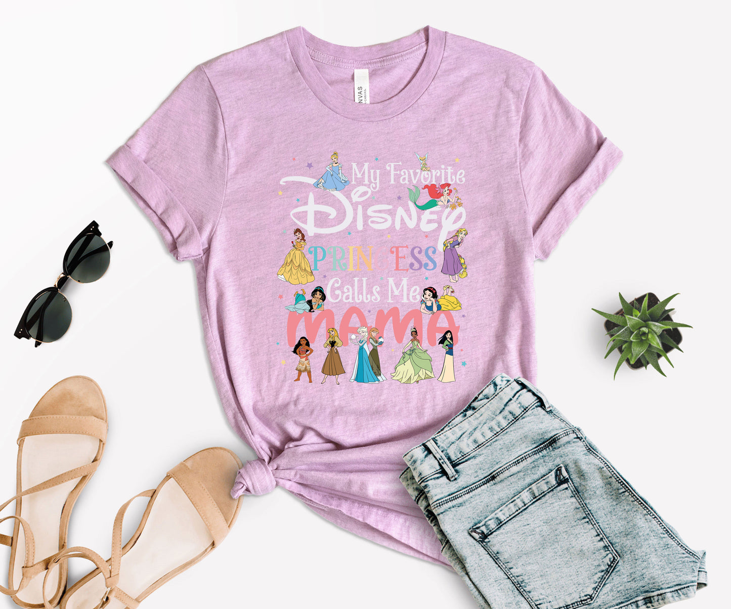 My Favorite Princess Calls Me Mom Tee, Disney Mom Tee, Cute Mom Shirt-newamarketing