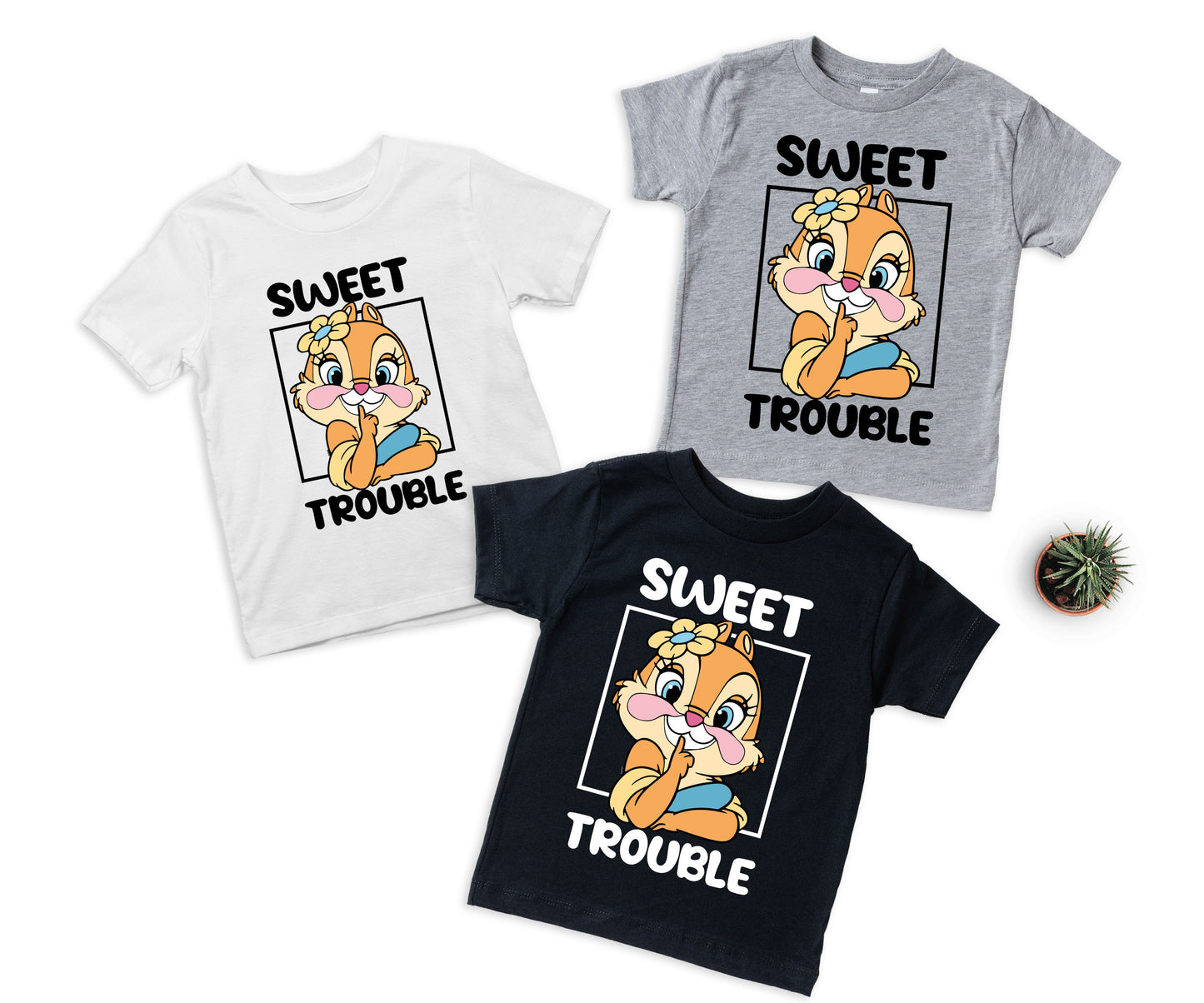 Sweet Trouble Shirts, Double Trouble Shirts, Disney Chip And Dale Shirts-newamarketing