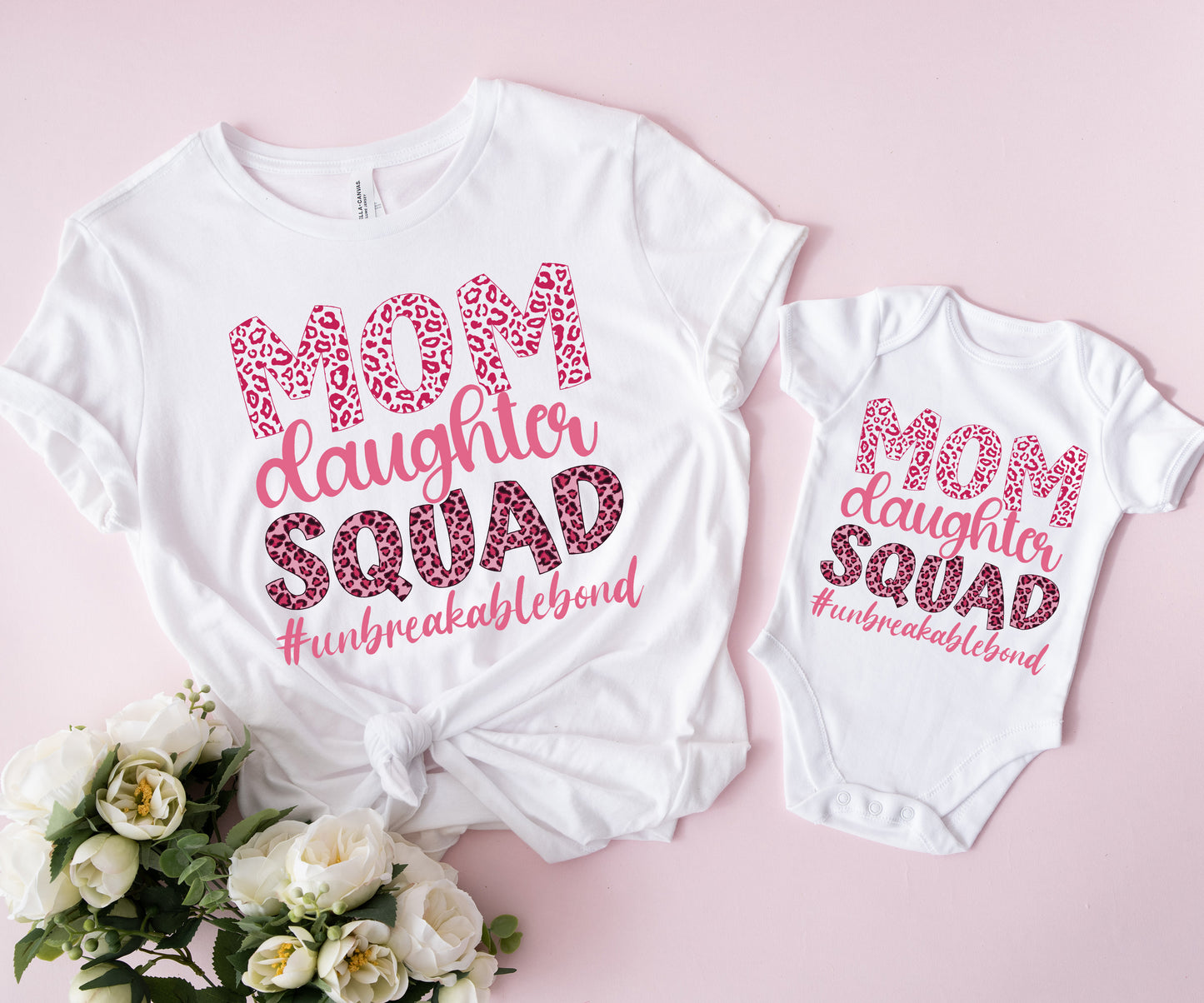 Mom Daughter Squad Shirts, Matching Mommy and Me Outfits, Mom Squad Shirts-newamarketing