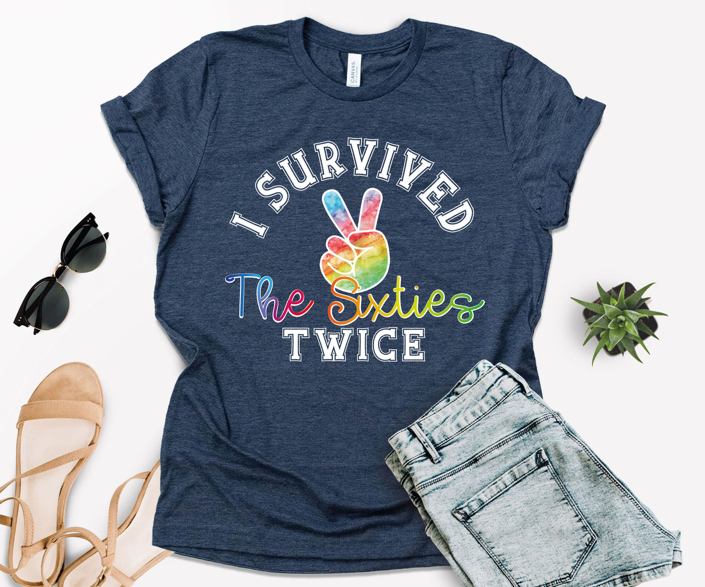 I Survived The 60s Twice T-Shirt, 60th Birthday T-Shirt, Birthday Shirts-newamarketing
