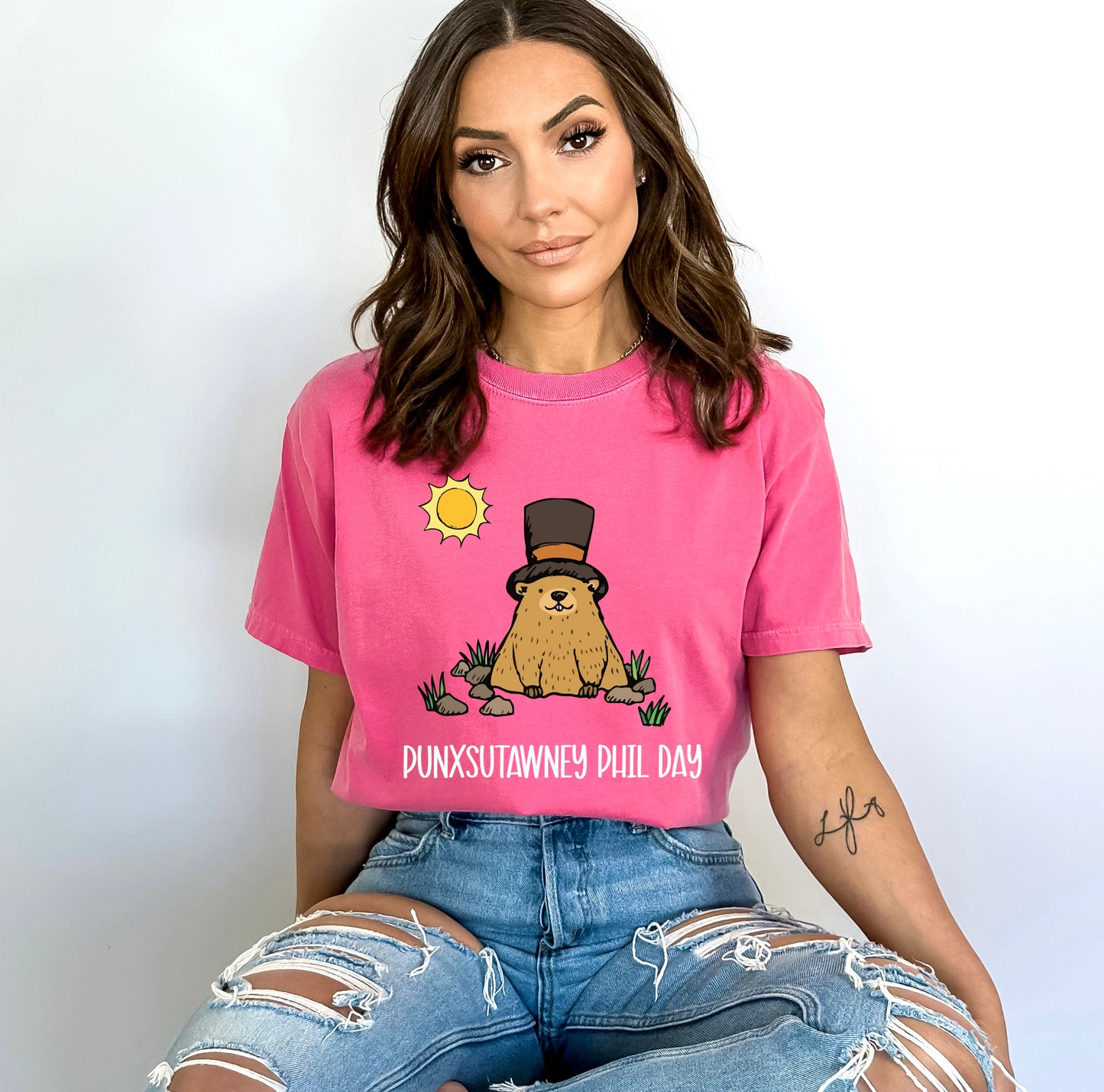 Comfort Color T-Shirts, Punxsutawney Phil Shirt, Groundhog Day Shirts-newamarketing