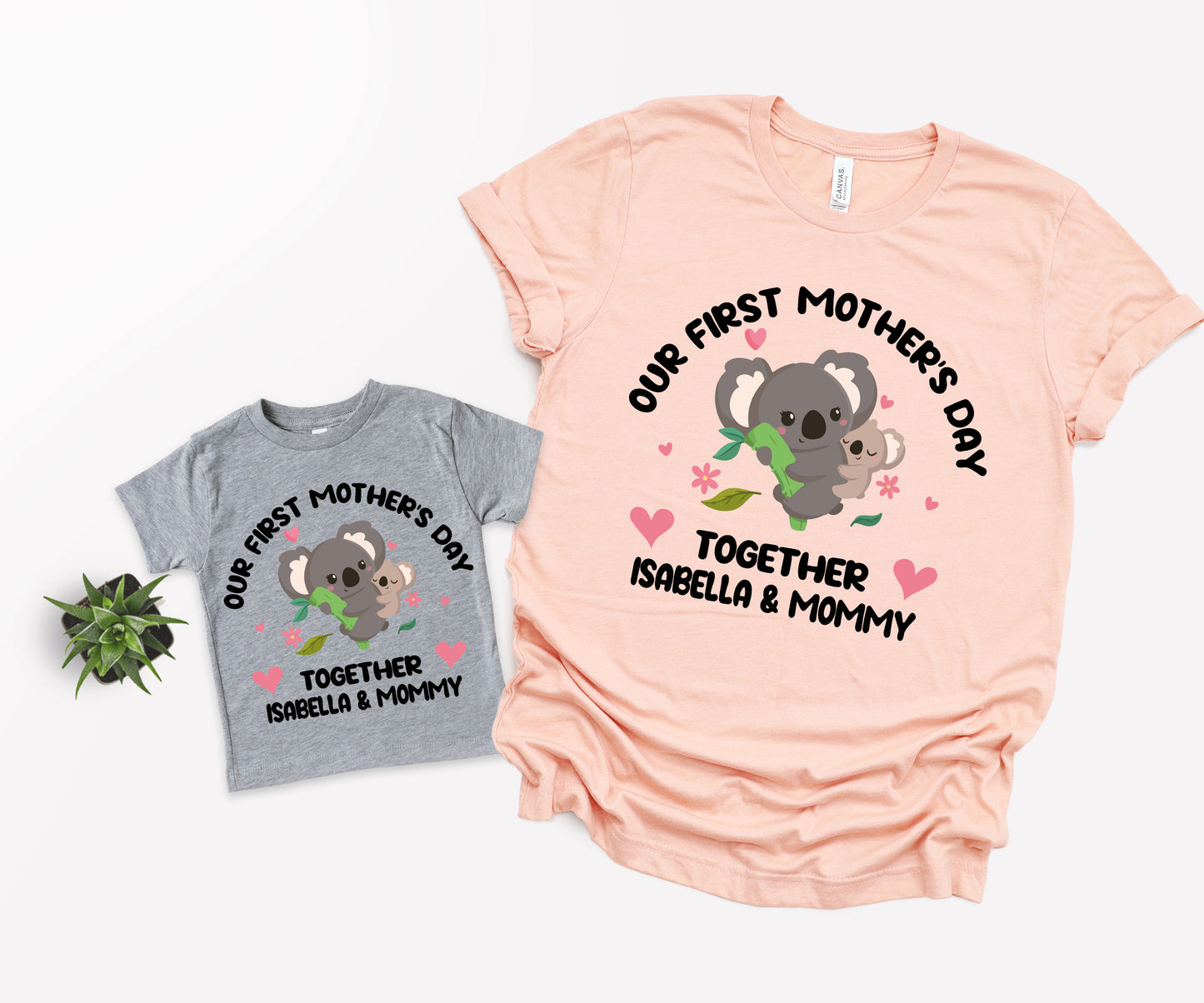 Our First Mothers Day Together Shirts, Personalized Mother's Day Shirts, Mothers Day Matching Outfits-newamarketing