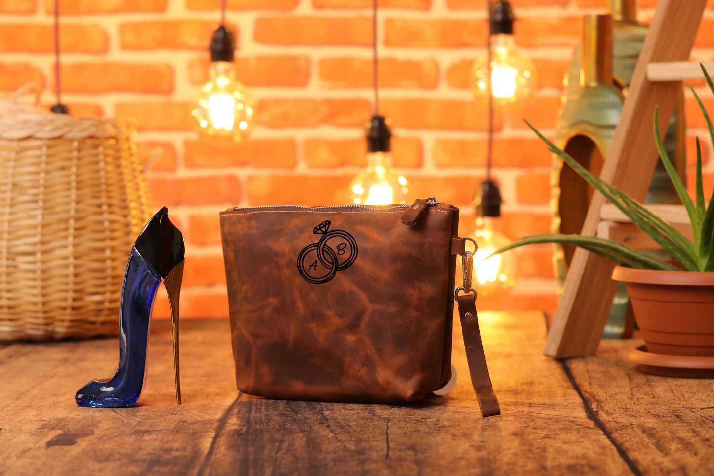 Leather Cosmetic Bags, Leather Toiletry Bag Women's, Leather Makeup Bag-newamarketing