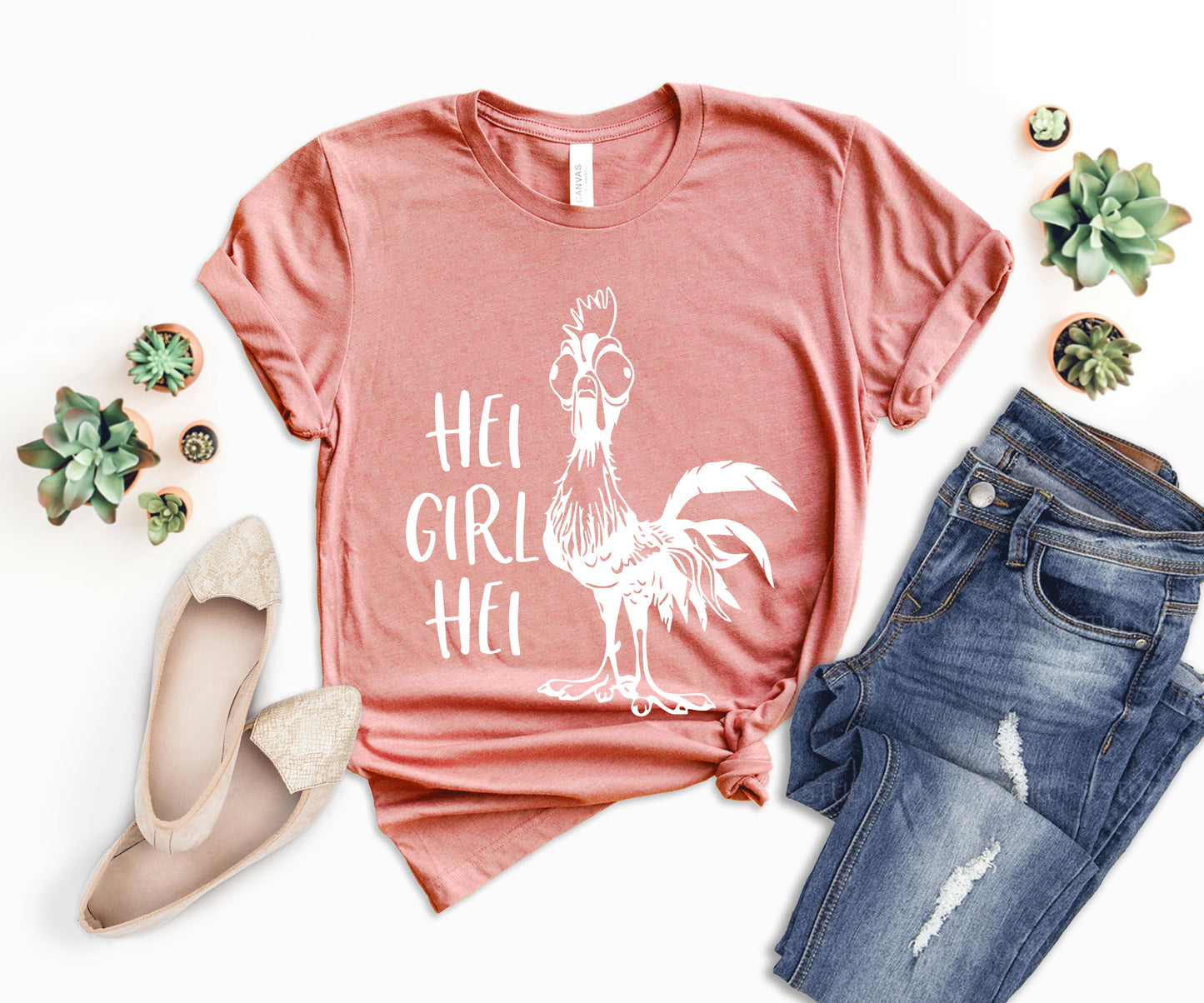Disney Hei Hei Shirt, Moana Hei Hei Shirt, Hei Hei Chicken T-shirt-newamarketing