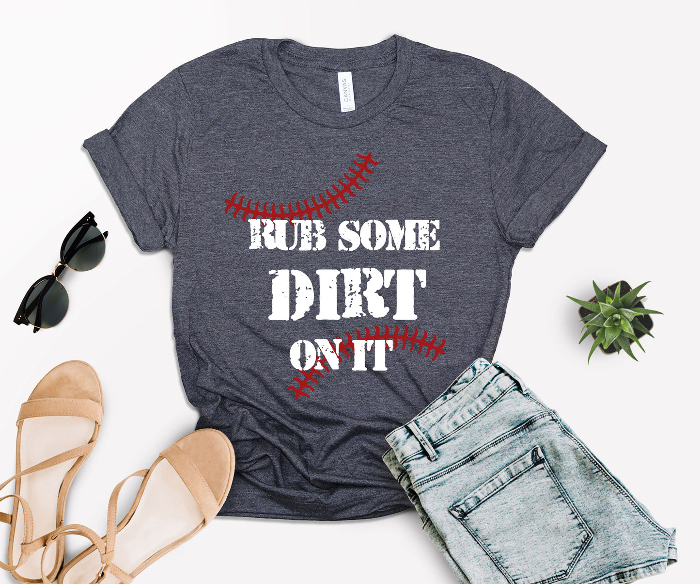 Rub Some Dirt On It Baseball Shirt, Baseball Shirt, Softball Fan Shirt-newamarketig