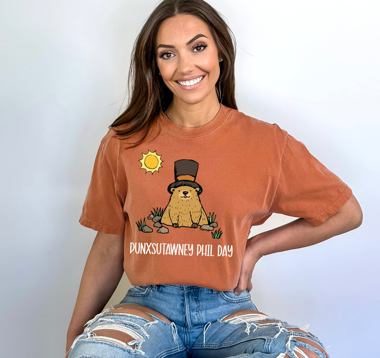 Comfort Color T-Shirts, Punxsutawney Phil Shirt, Groundhog Day Shirts-newamarketing