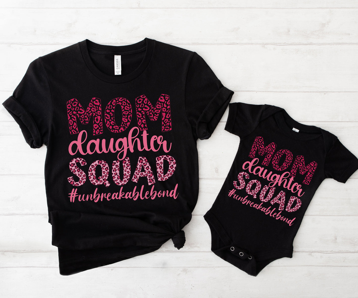 Mom Daughter Squad Shirts, Matching Mommy and Me Outfits, Mom Squad Shirts-newamarketing