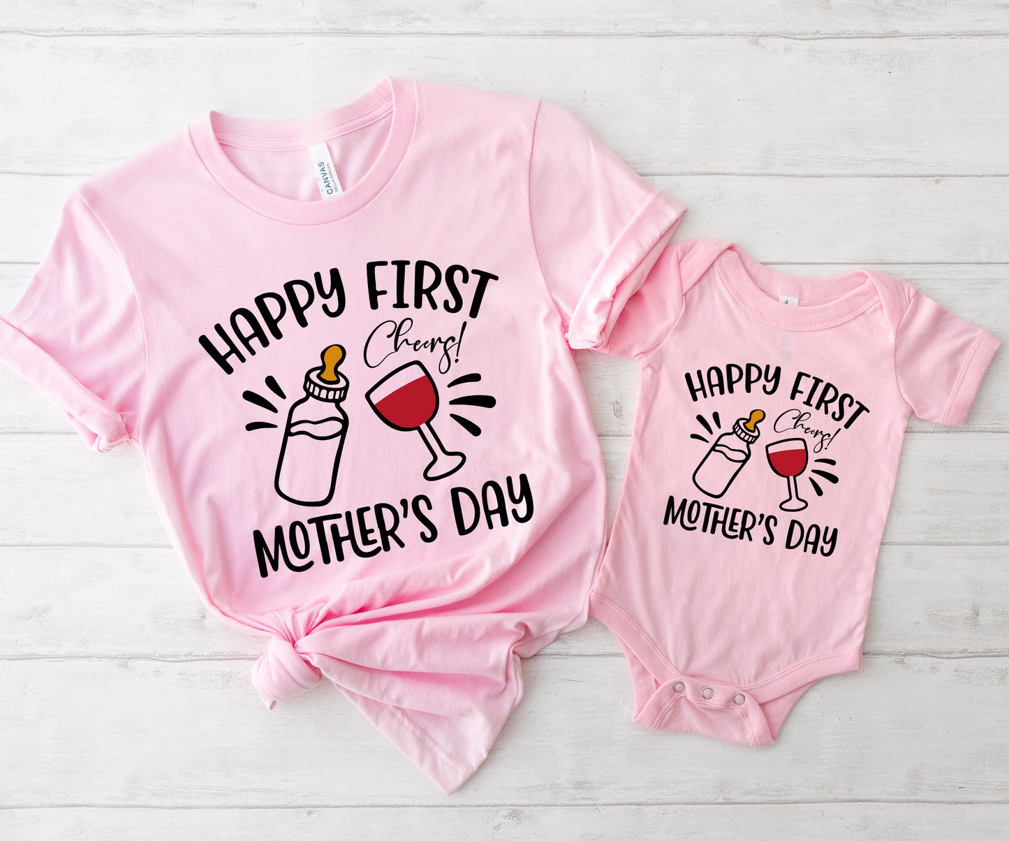 Happy First Mother's Day Shirts, Matching Mommy and Me Shirts, Mommy and Me Outfits-newamarketing
