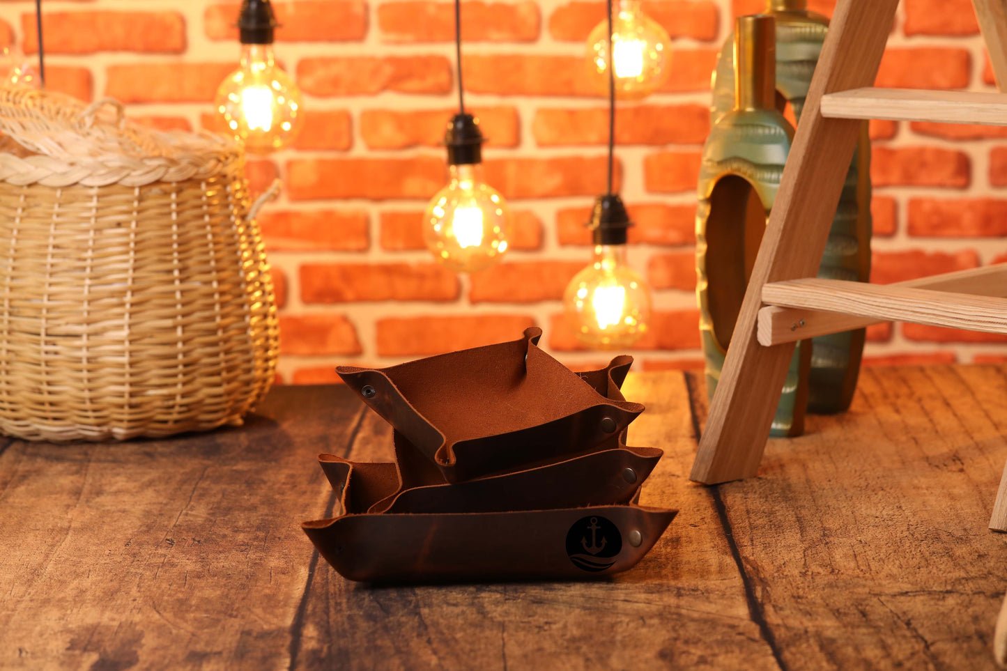 Leather Desk Tray, Leather Valet Tray, Custom Leather Tray-newamarketing