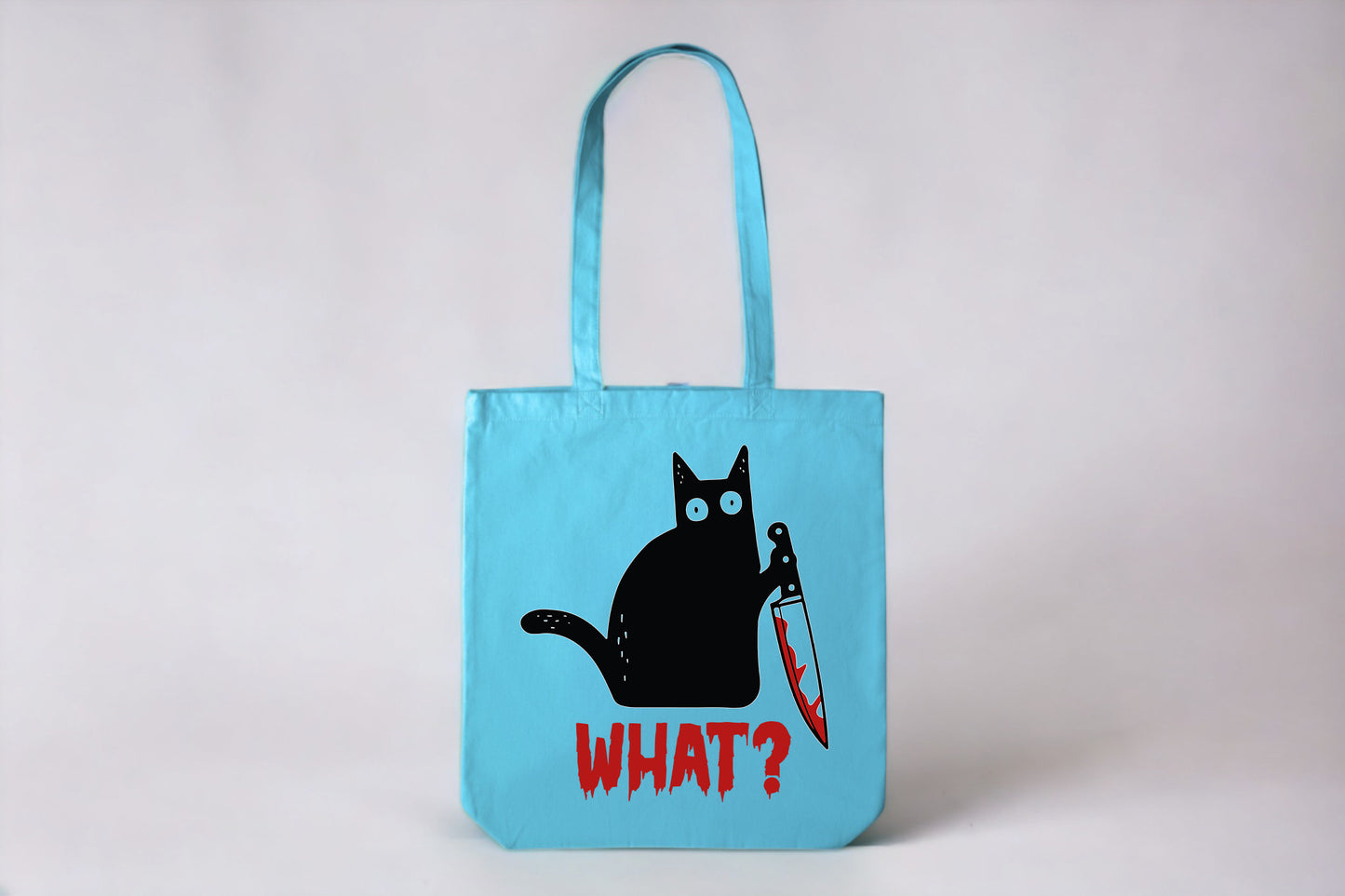 Black Cat Tote Bag, Cat Tote Bag, Funny Cat Tote Bag-newamarketing