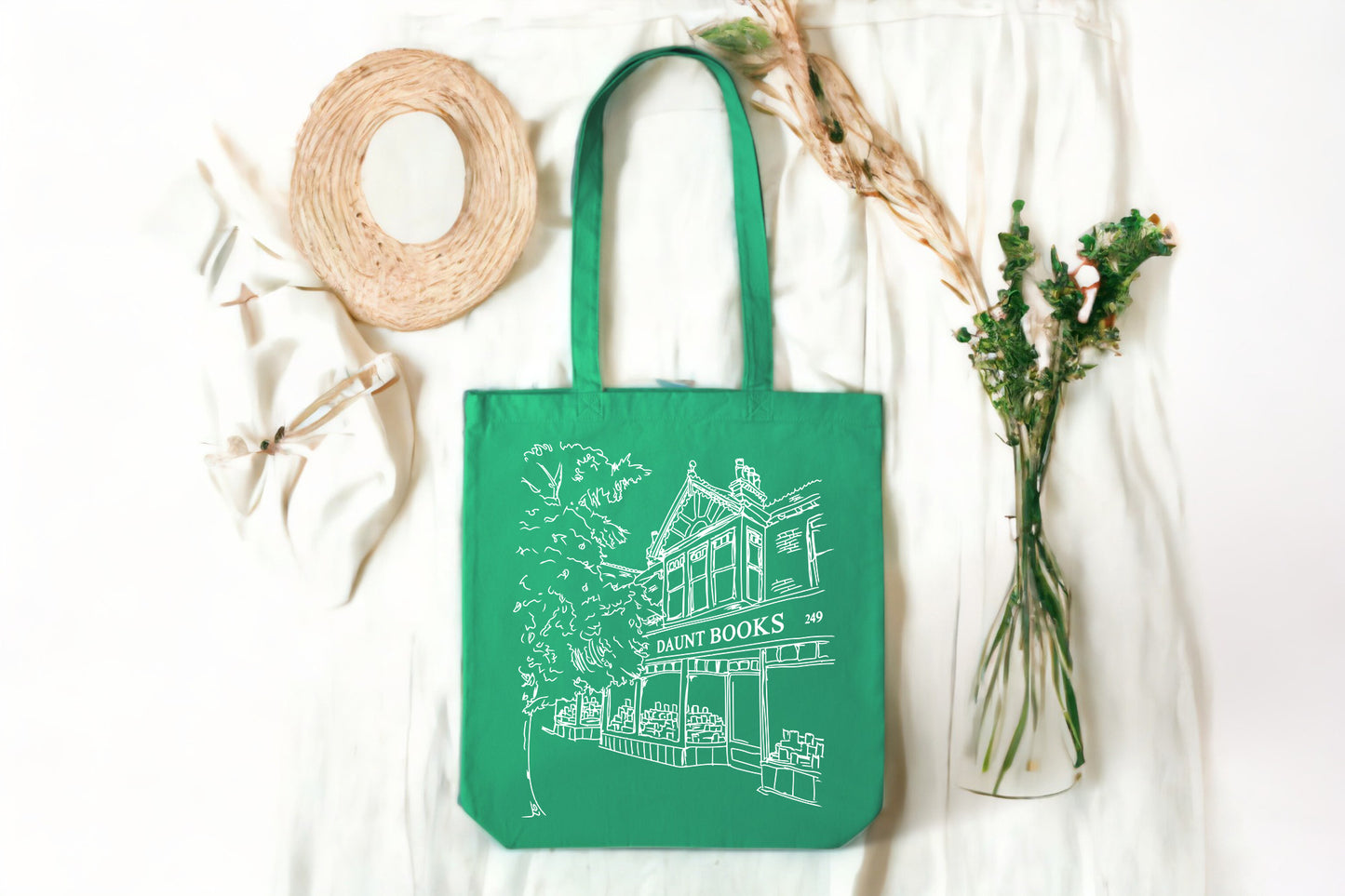 Books Tote Bag, Daunt Books Tote Bag, Tote Bags for Book Lovers-newamarketing