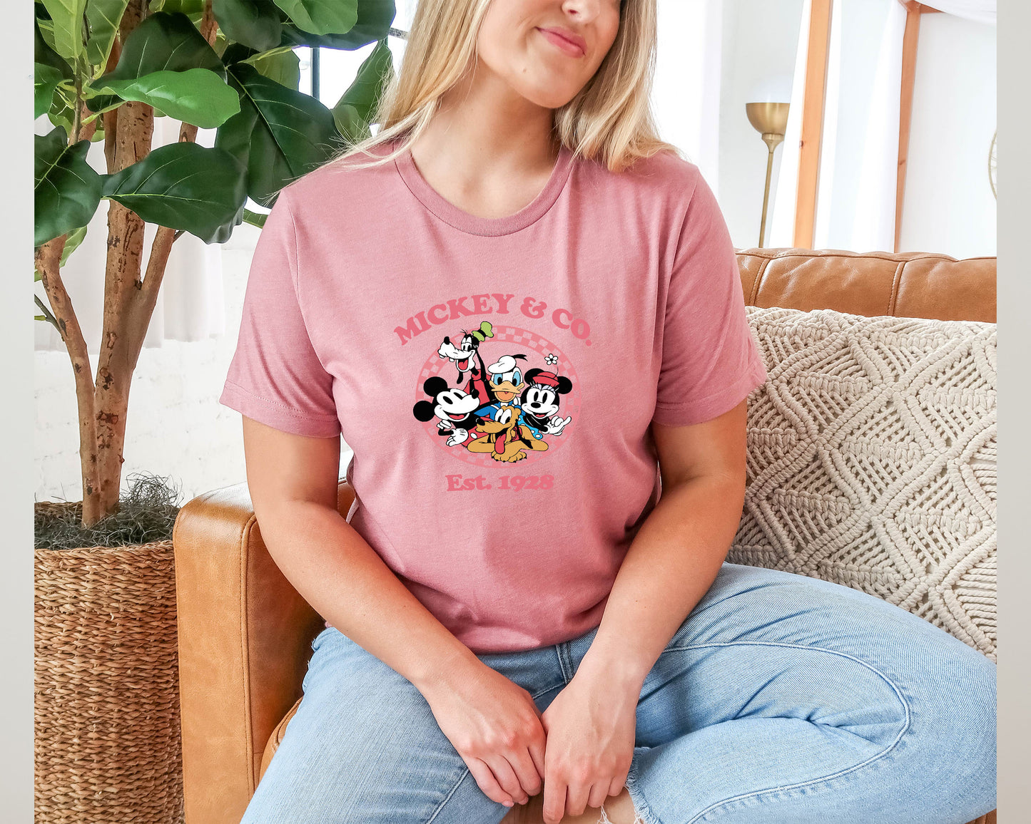 Mickey & Co Shirt, Mickey Mouse, Vintage Mickey And Friends Shirt-newamarketing