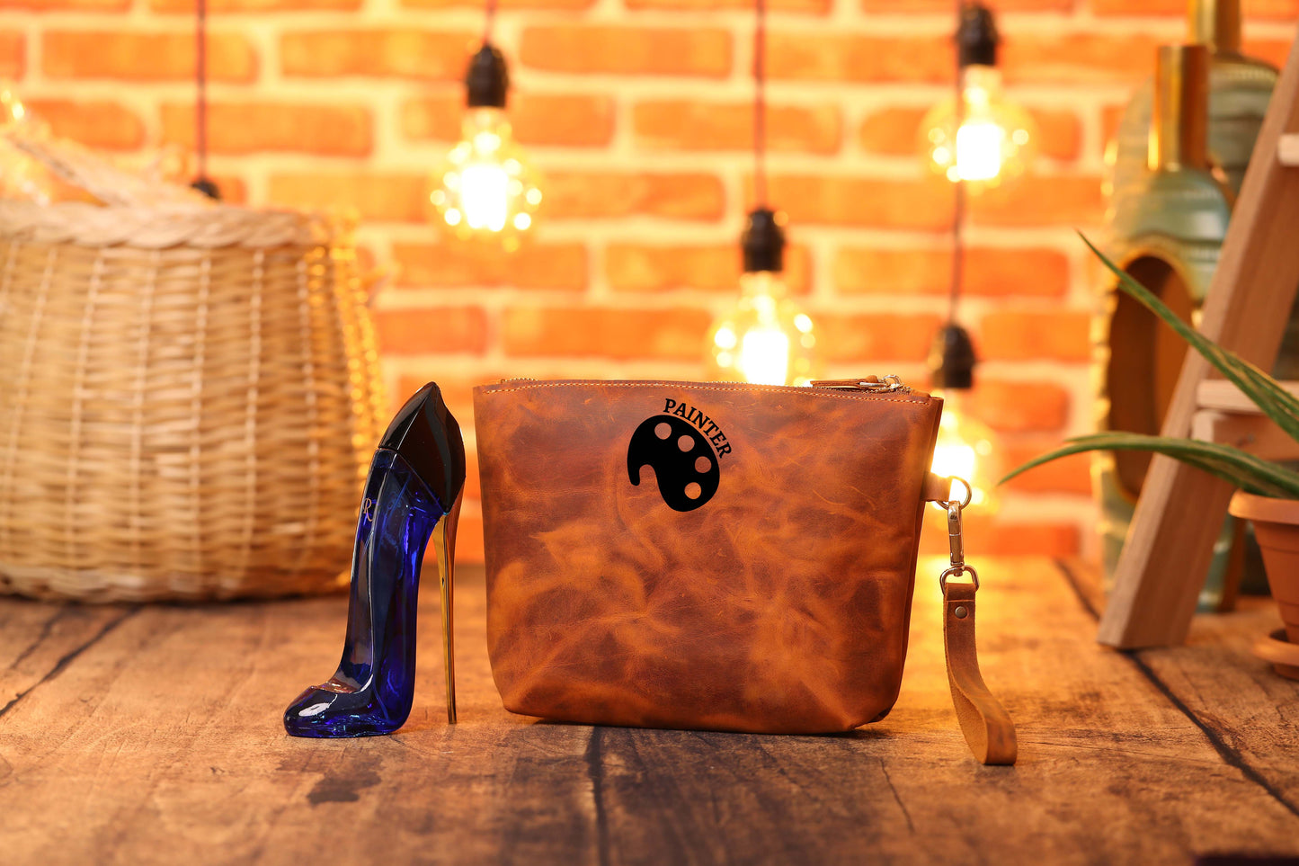 Leather Cosmetic Bags, Leather Toiletry Bag Women's, Leather Makeup Bag-newamarketing