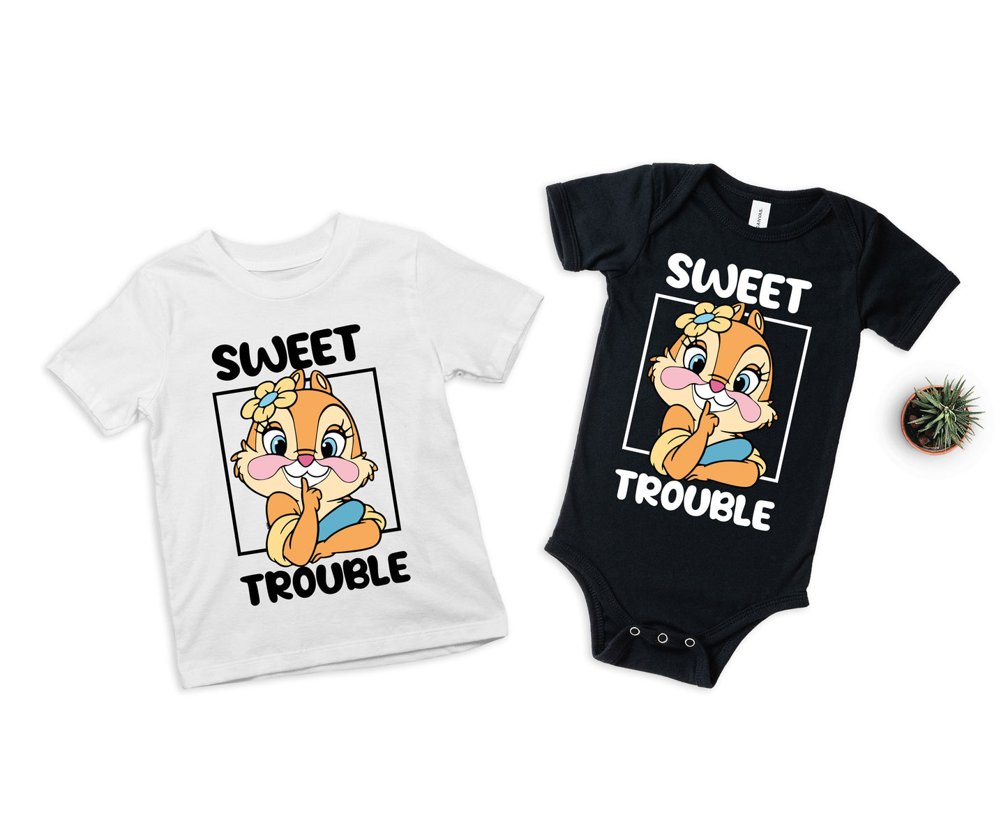 Sweet Trouble Shirts, Double Trouble Shirts, Disney Chip And Dale Shirts-newamarketing