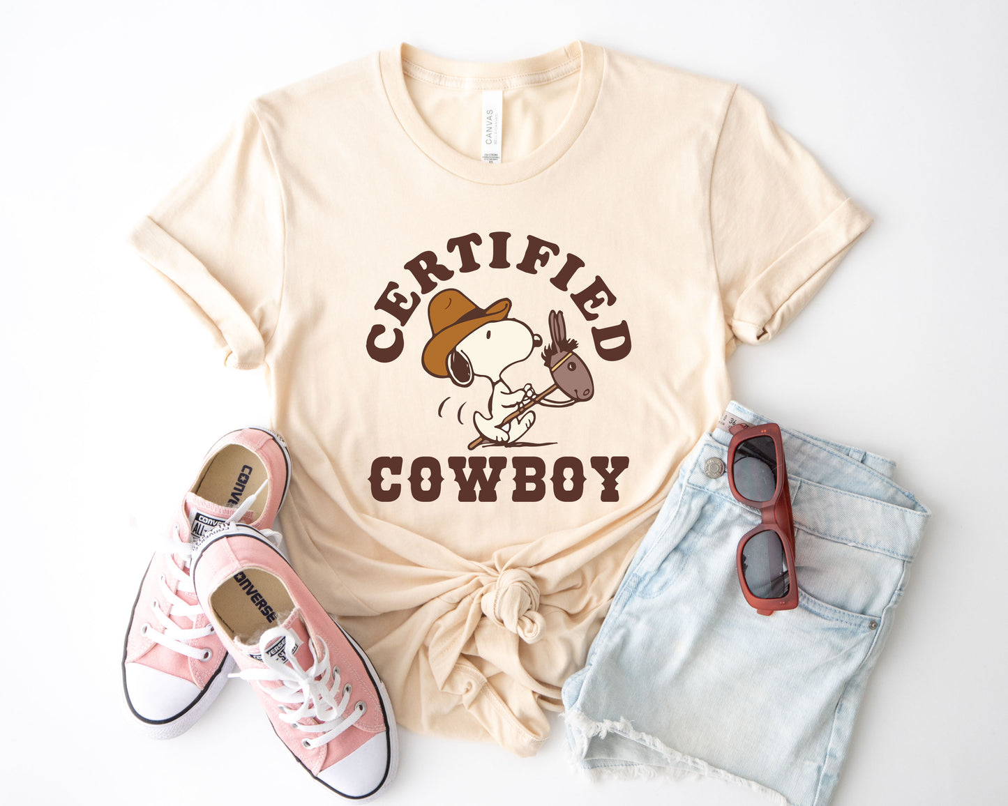Snoopy Cowboy Shirt, T-Shirt Cowboy, Certified Shirt-newamarketing