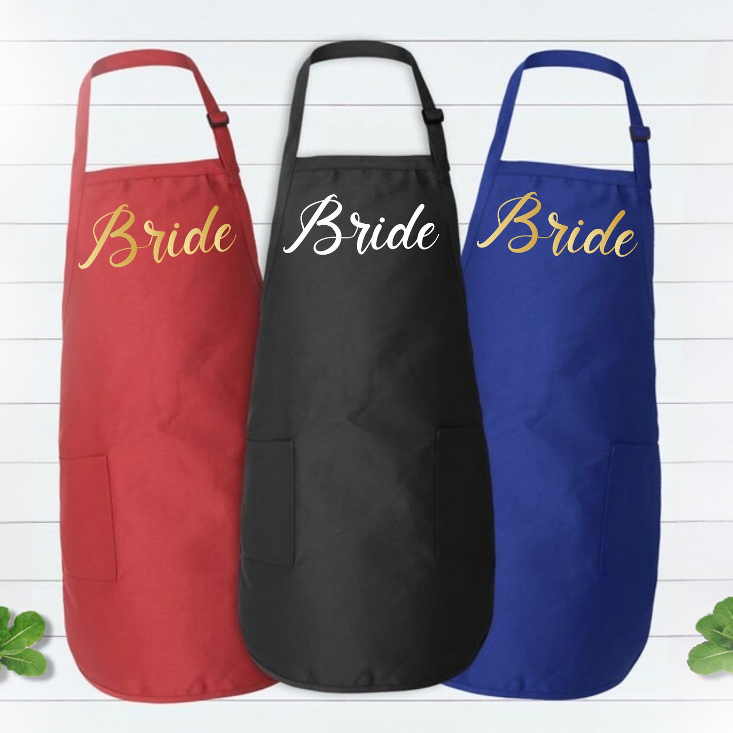 Cute Apron With Pockets, Bride To Be Apron, Wedding Shower Gift For Bride-newamarketing
