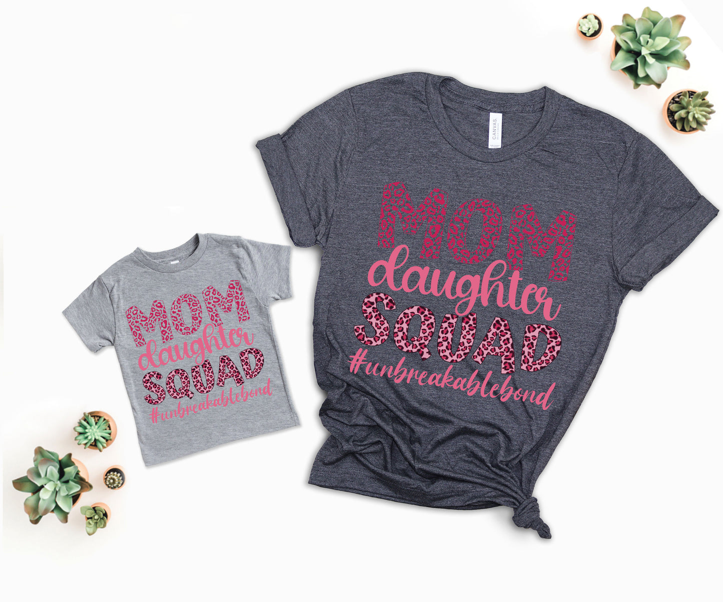 Mom Daughter Squad Shirts, Matching Mommy and Me Outfits, Mom Squad Shirts-newamarketing