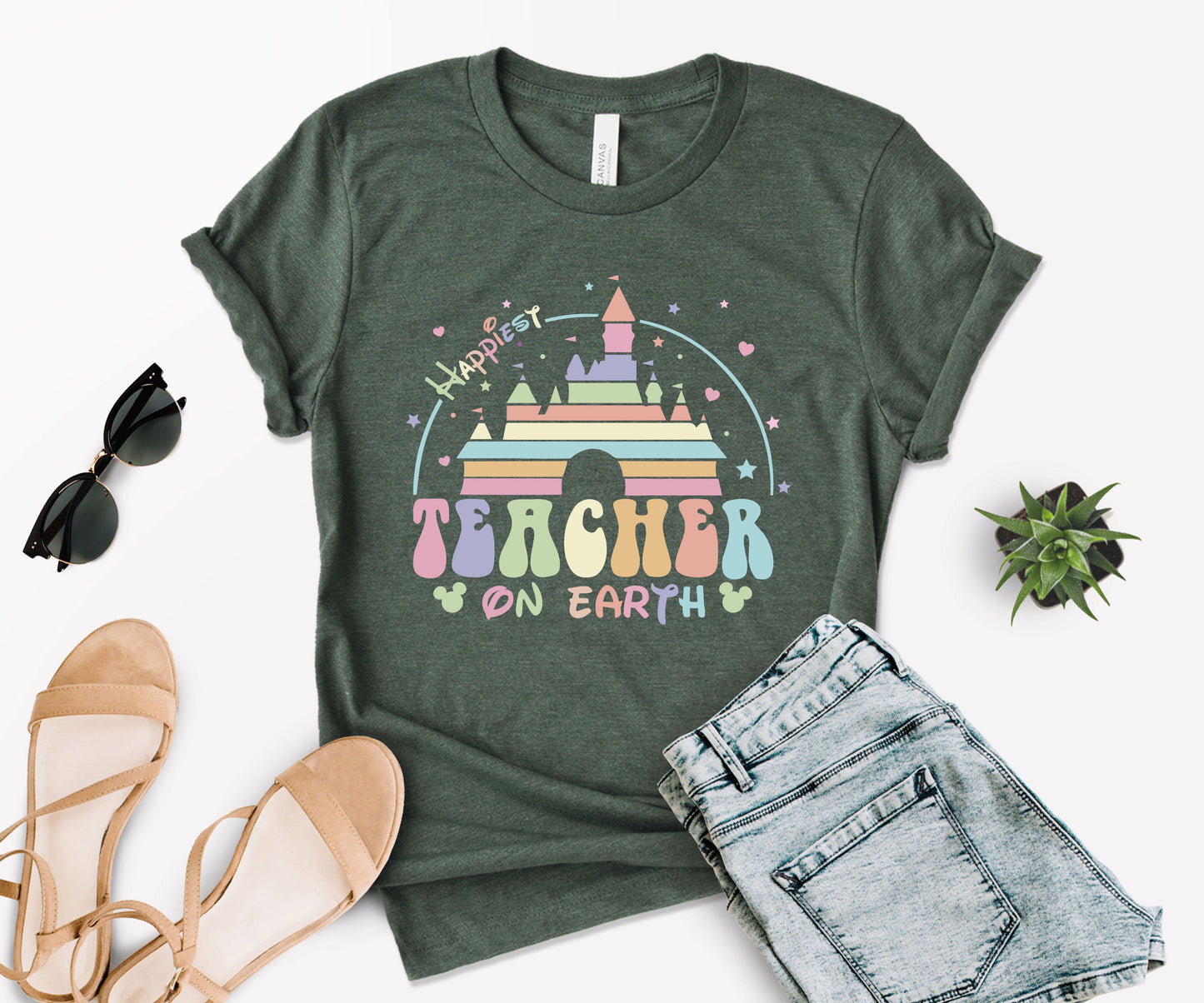 Happiest Place on Earth Shirt, Earth Day Teacher Shirts, Disney Teacher Shirts Media -newamarketing