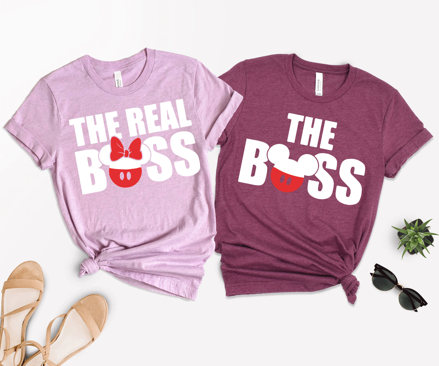 The Boss Shirt, Couple Disney Shirts, The Real Boss T-Shirt-newamarketing
