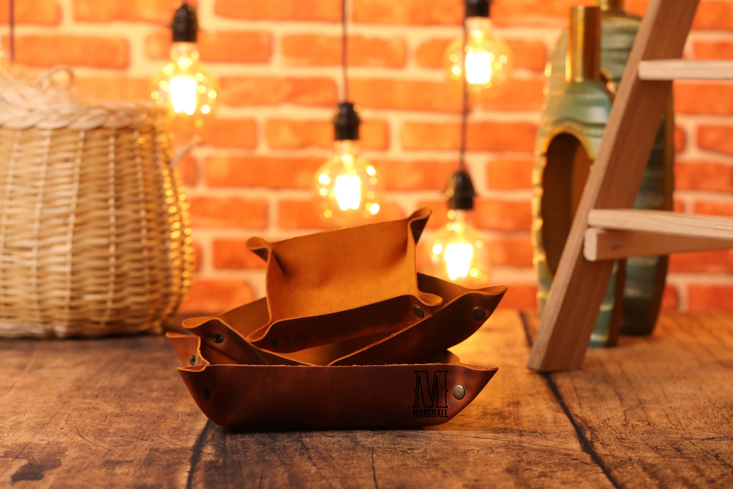 Leather Desk Tray, Leather Valet Tray, Custom Leather Tray-newamarketing