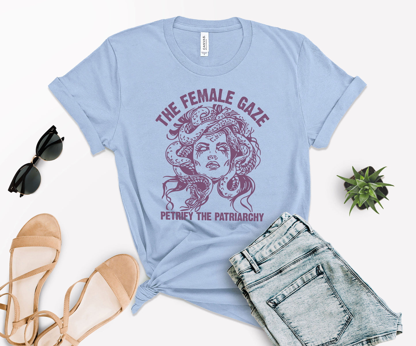 The Female Gaze Shirt, The Female Gaze Medusa Shirt, Petrify The Patriarchy-newamarketing