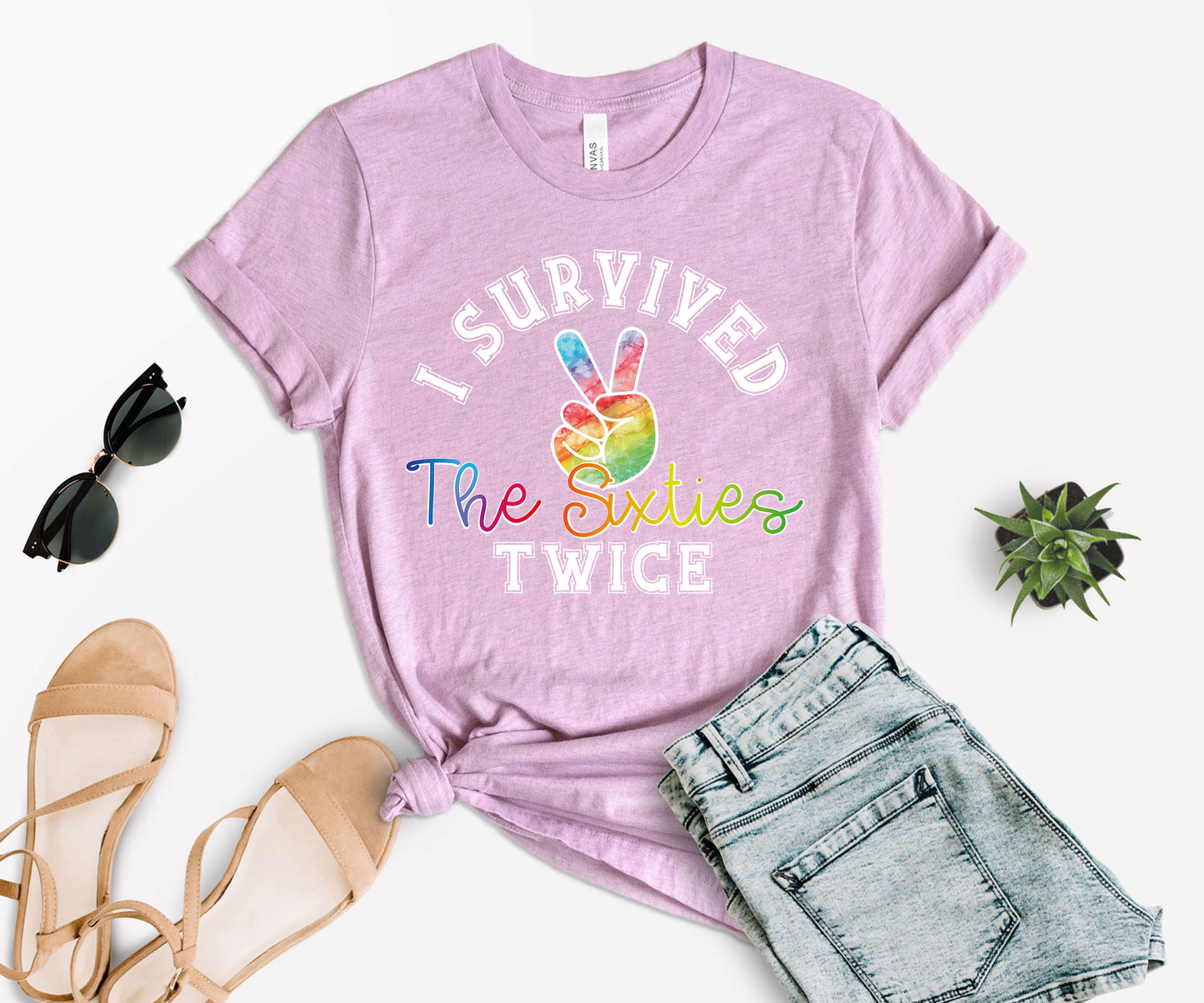 I Survived The 60s Twice T-Shirt, 60th Birthday T-Shirt, Birthday Shirts-newamarketing