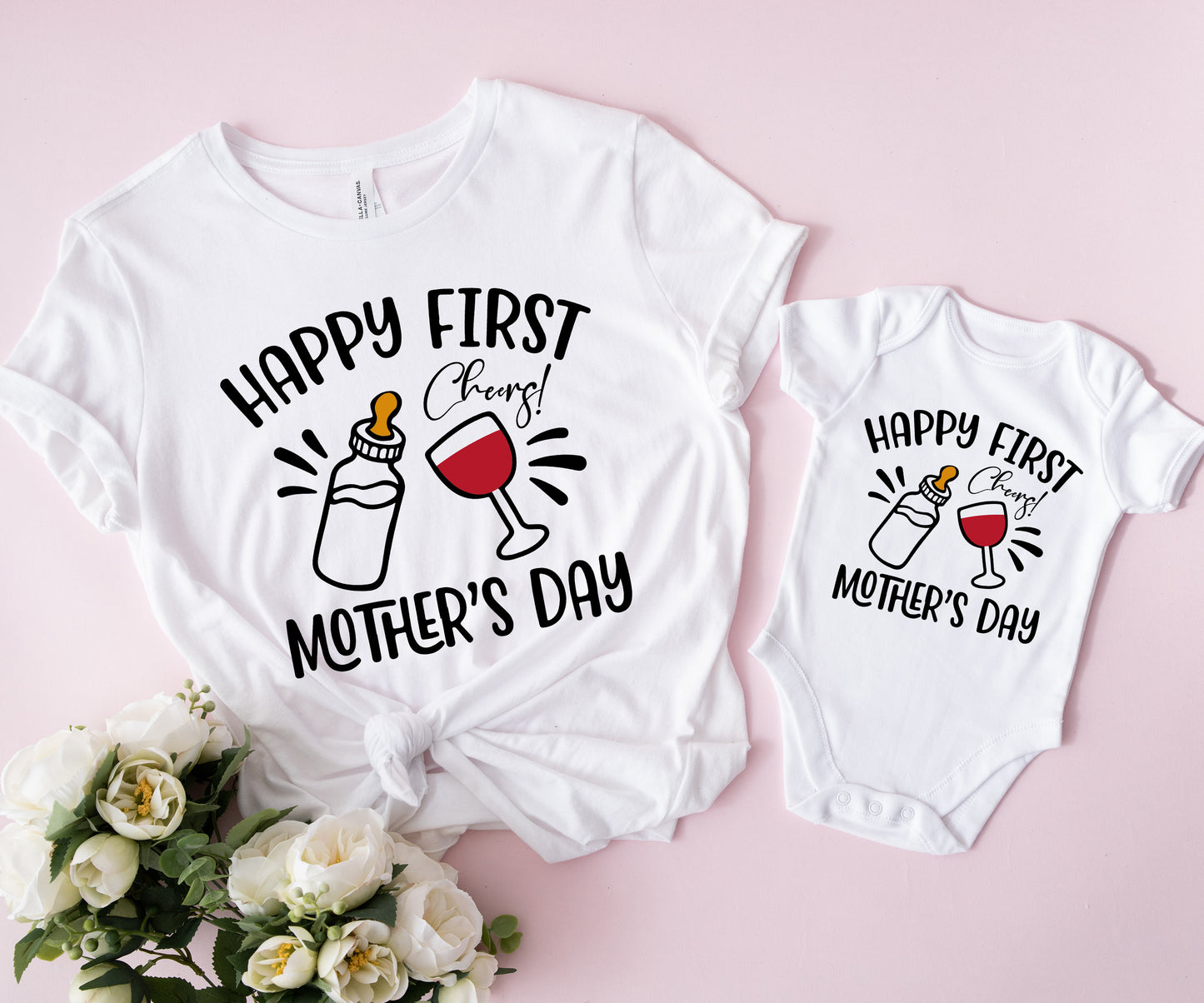 Happy First Mother's Day Shirts, Matching Mommy and Me Shirts, Mommy and Me Outfits-newamarketing