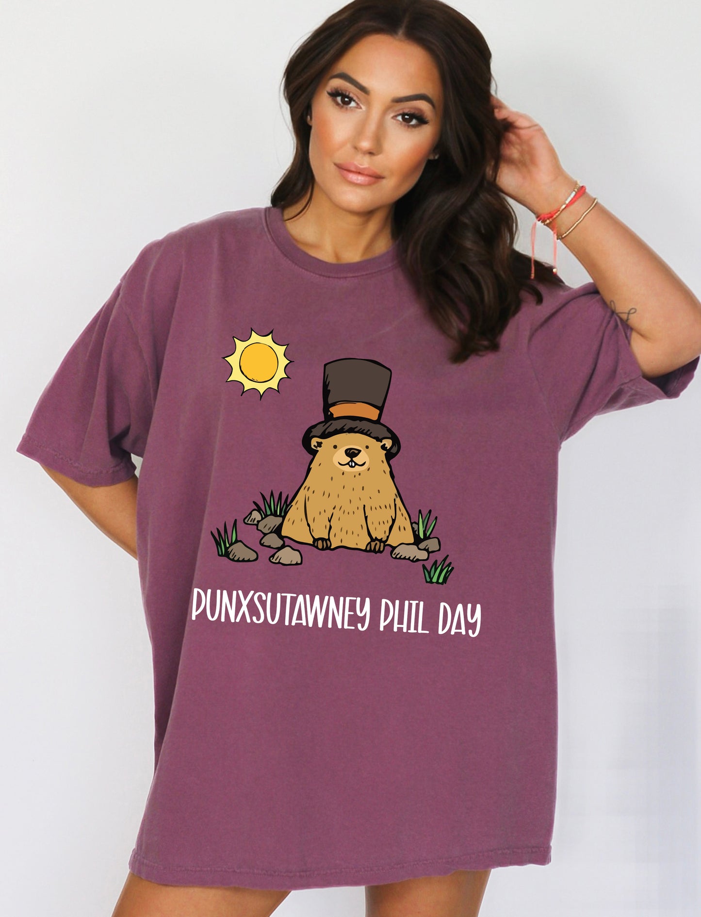 Comfort Color T-Shirts, Punxsutawney Phil Shirt, Groundhog Day Shirts-newamarketing