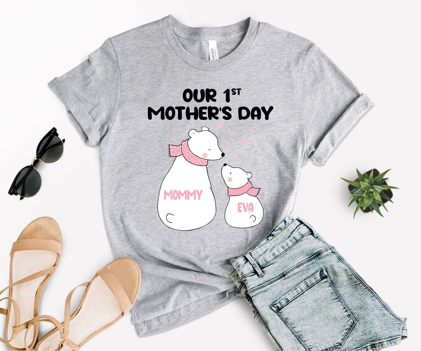 Our 1st Mother's Day Shirt, Custom Mom Matching Shirts, First Mothers Day Shirt-newamarketing